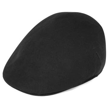 Tirreno Black Flat Cap