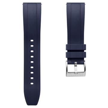 Navy Blue 22 mm Quick-Release Rubber Strap Navy Blue 22 mm Quick-Release Rubber Strap