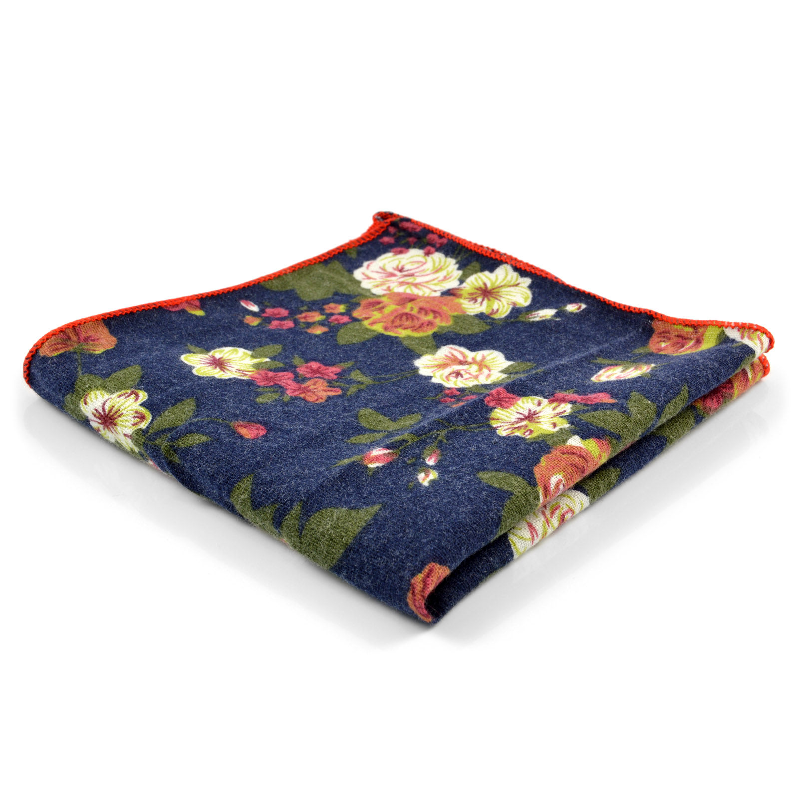 Blåblommig Näsduk - 1