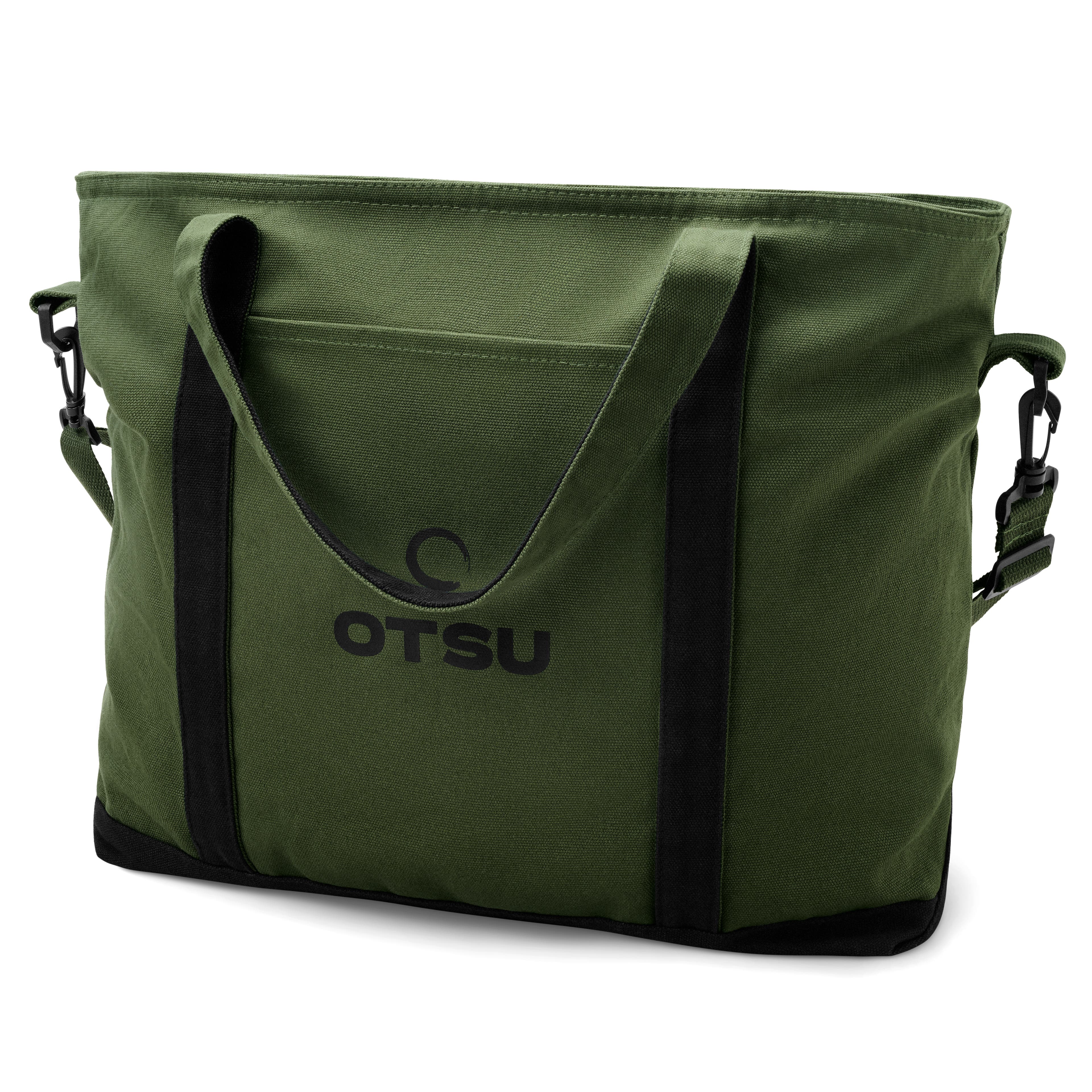 Otsu - Large army green zip tote bag Otsu - Large army green zip tote bag