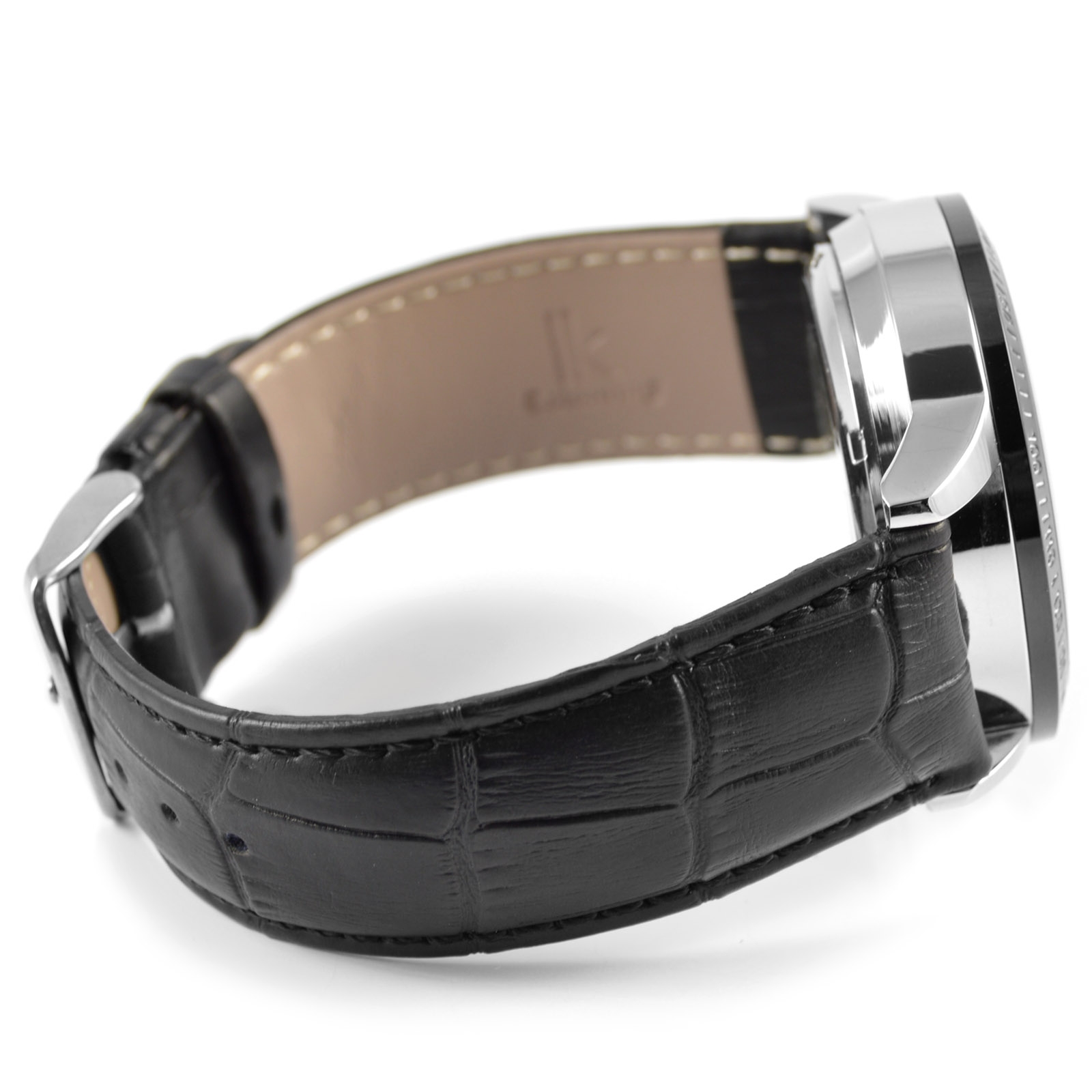 Sort Lær Rolat Klokke - 4