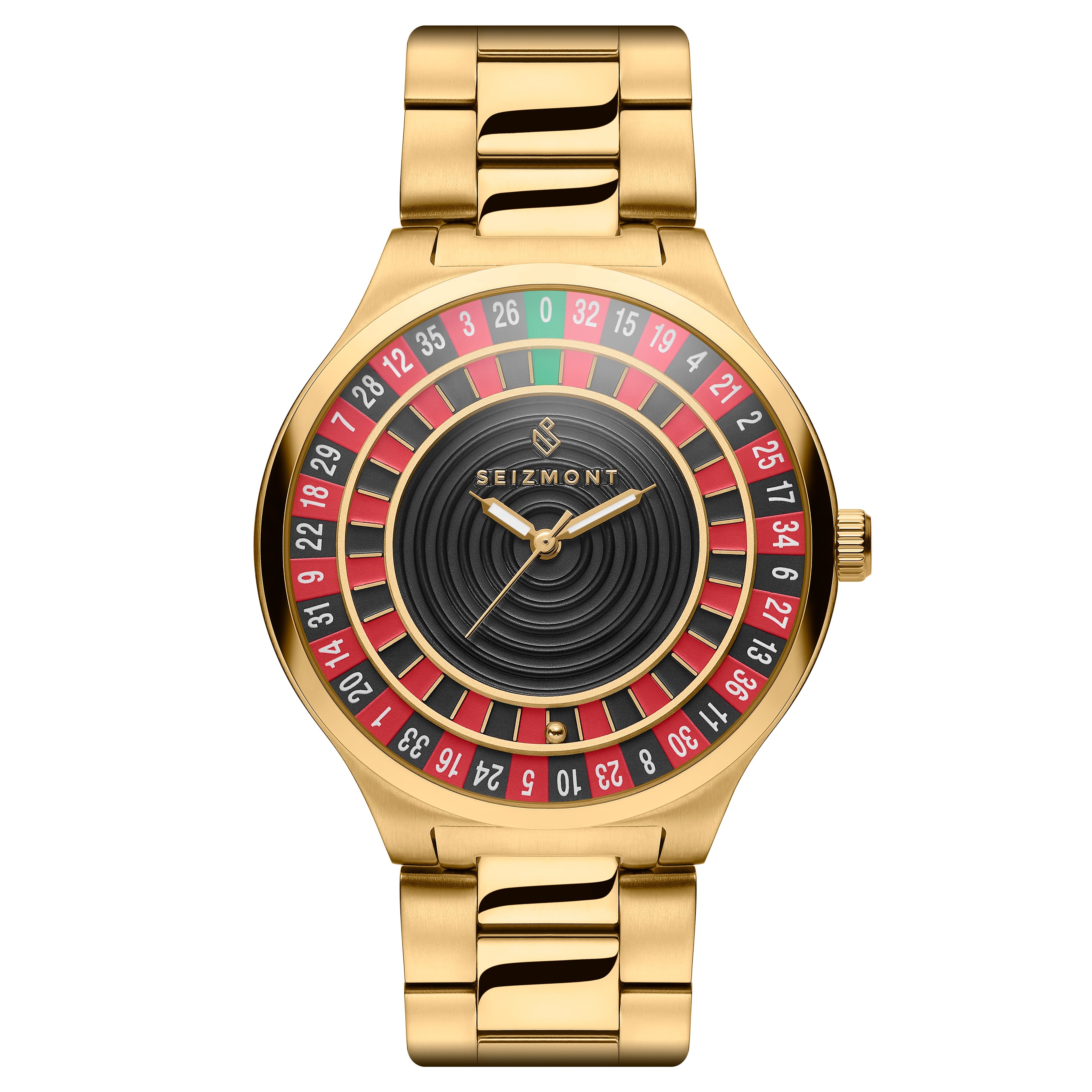 Ace | Gold-Tone Stainless Steel Watch With Roulette Dial Ace | Gold-Tone Stainless Steel Watch With Roulette Dial