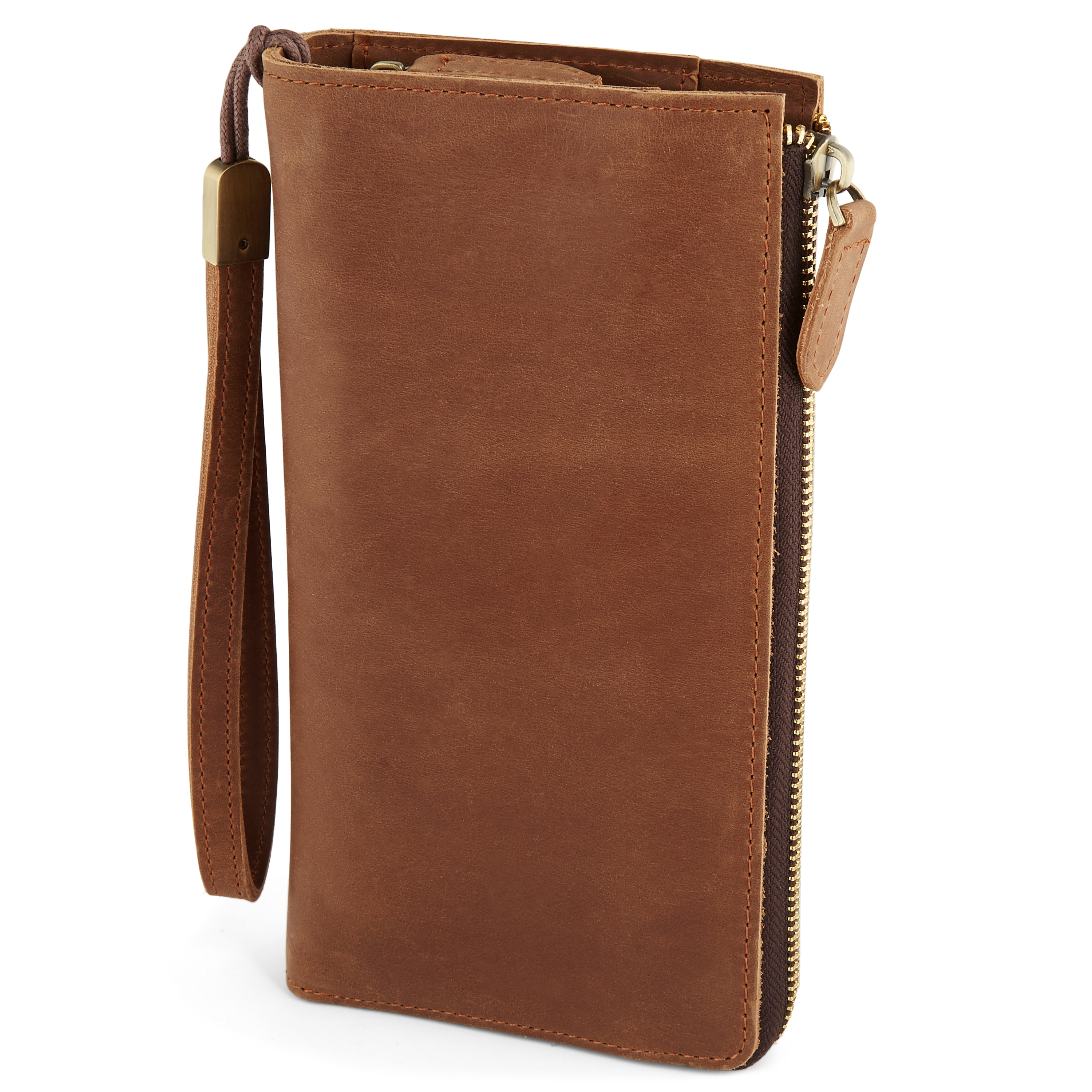 Pitkä kellanruskea lompakko - 1