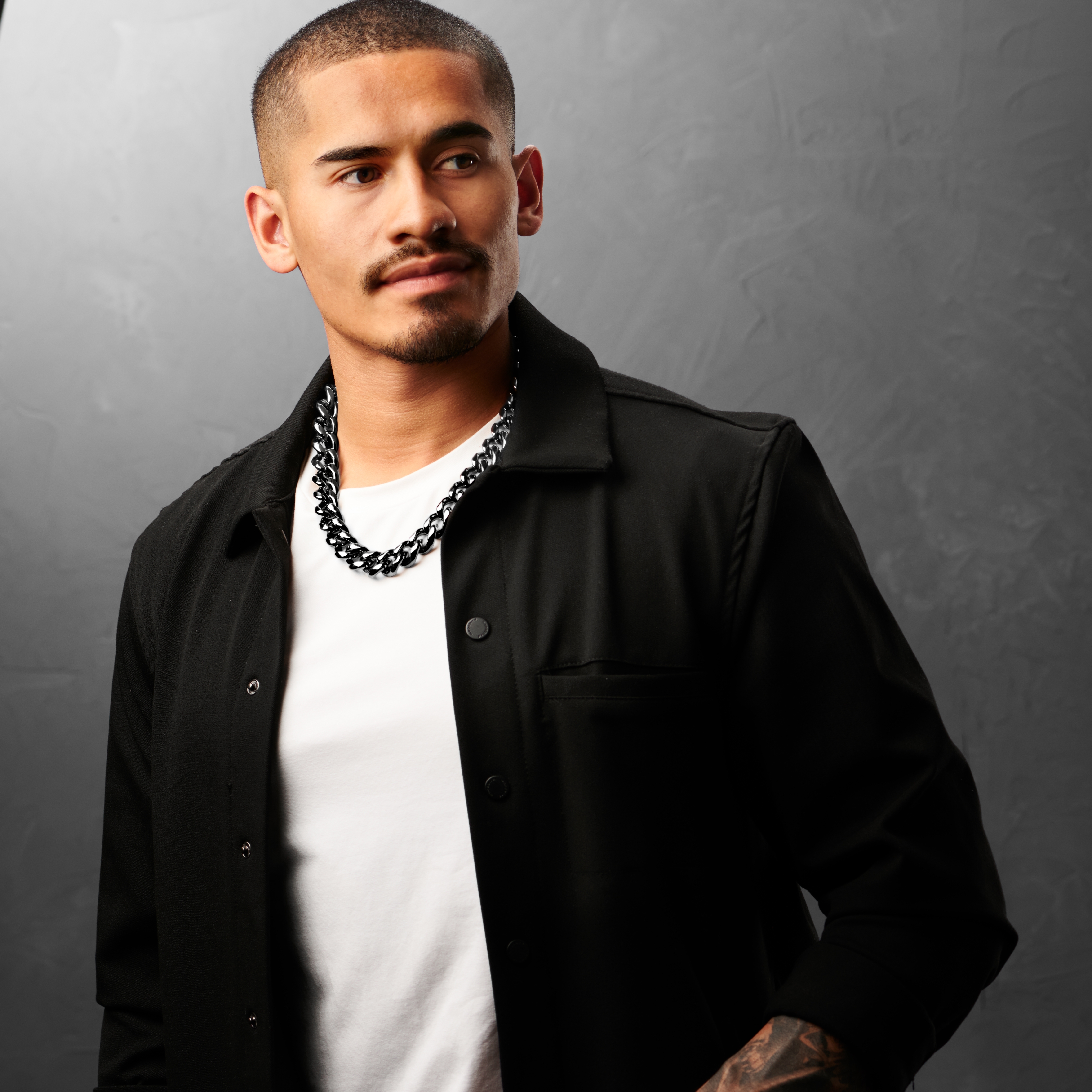 18mm musta teräskaulaketju - 4