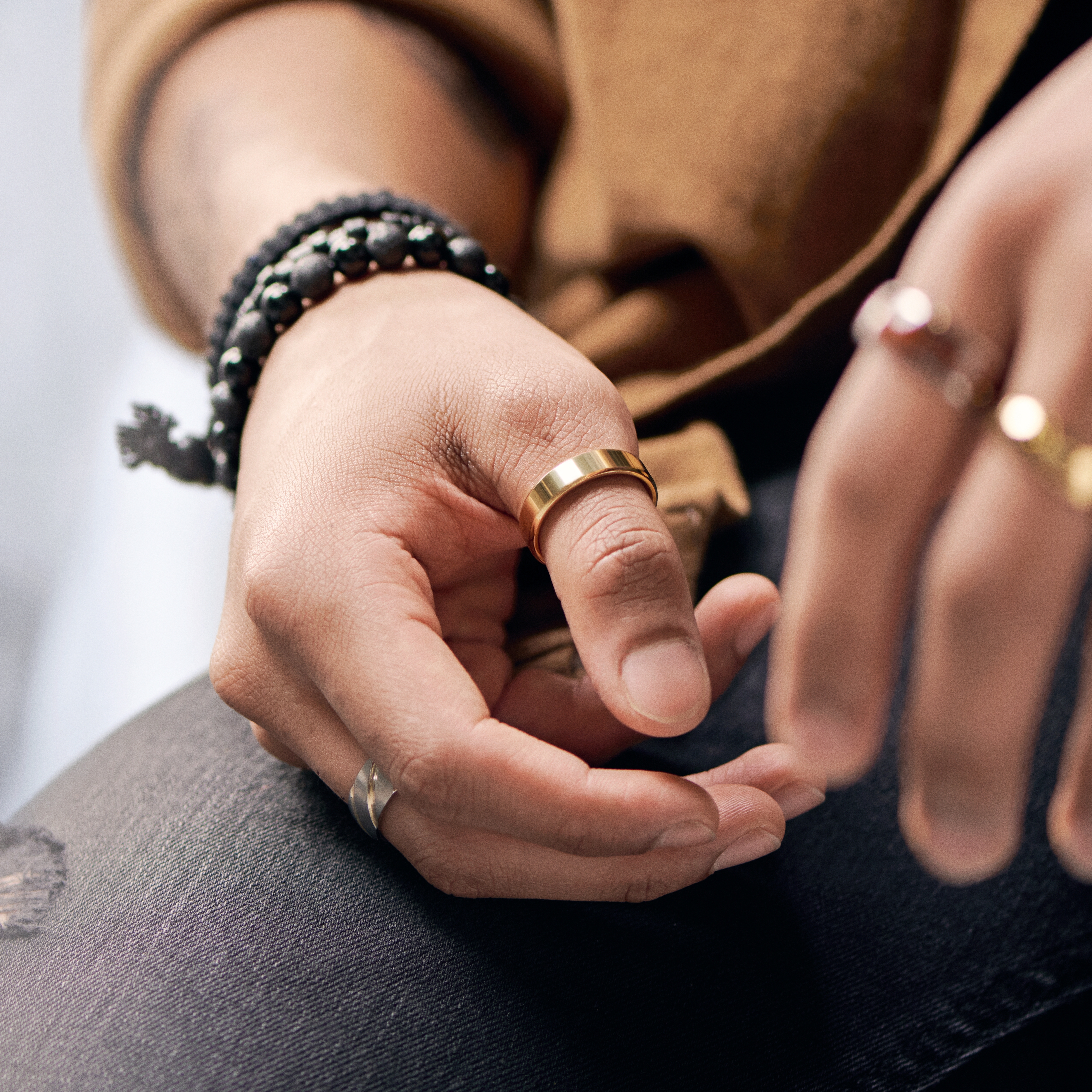 Златист титанов пръстен Aesop Kash - 2