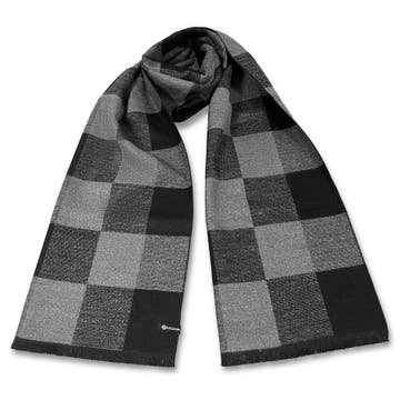 Metro | Γκρι & μαύρο καρό κασκόλ για κοστούμι Metro | Γκρι & μαύρο καρό κασκόλ για κοστούμι