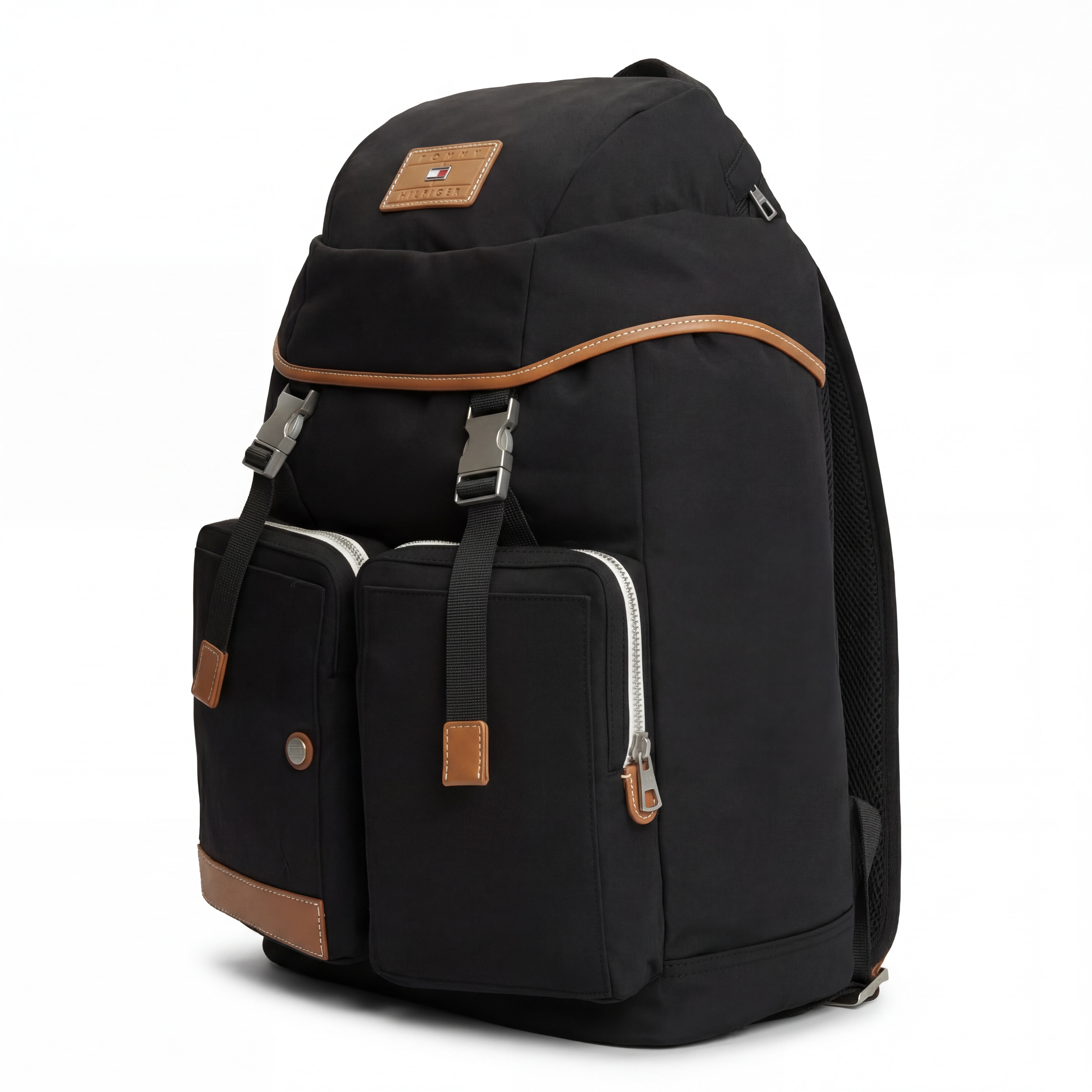 Tommy Hilfiger | Svart og brun ryggsekk