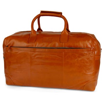 Tan Jasper Weekender Leather Bag