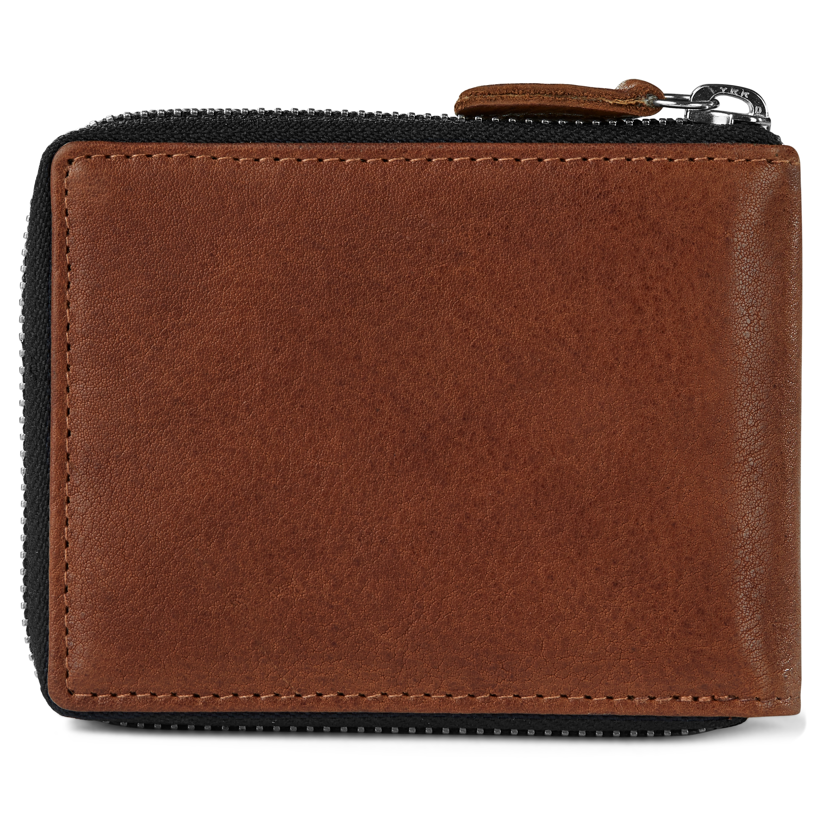 Zip-Lined Tan RFID Leather Wallet | In stock! | Lucleon