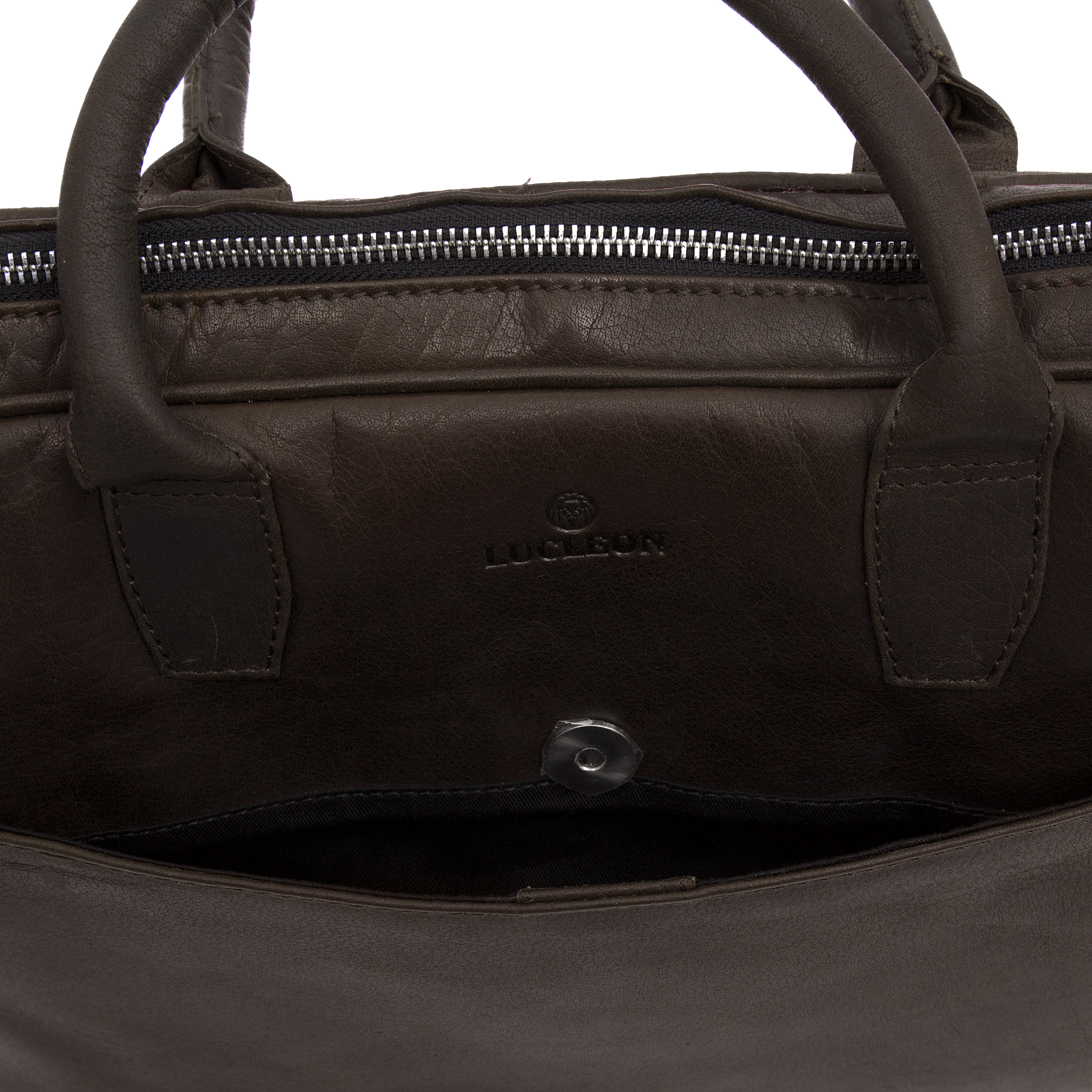 Montreal Dunne 13" Executive Bruine Leren Tas - 9