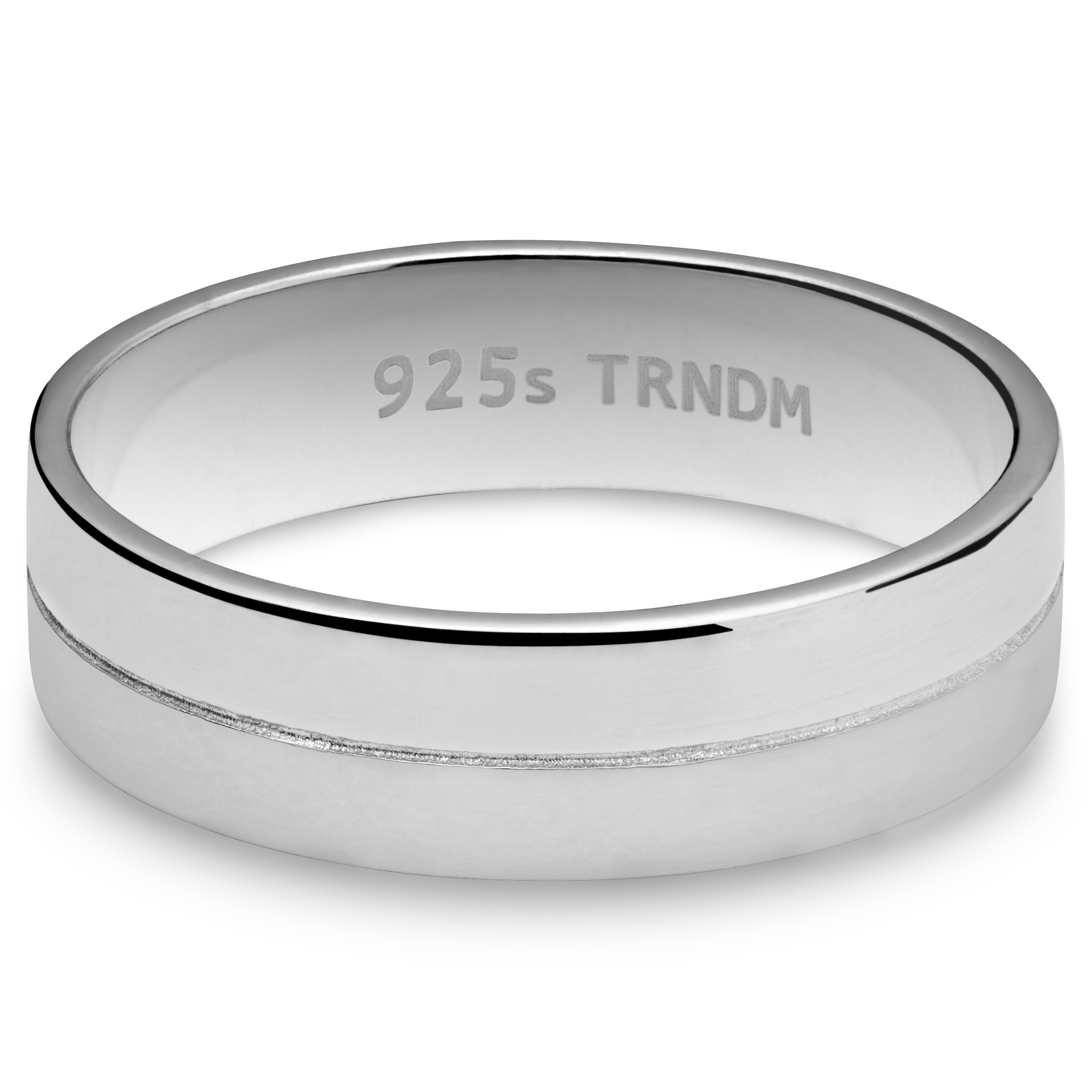Adrian | Grooved 925 Sterling Silver Ring - 3