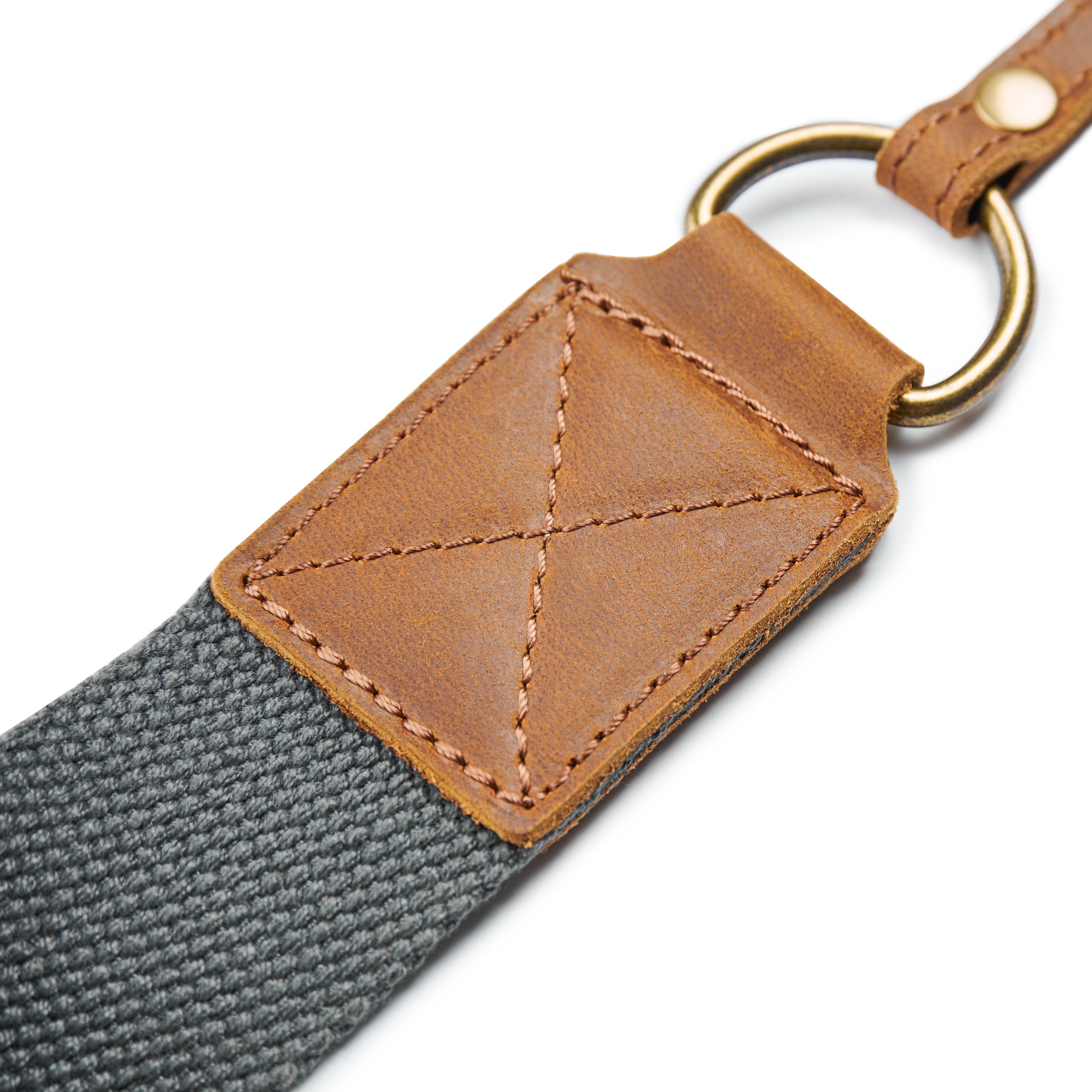 Camera Neck Strap | Brown Vintage Cotton & Leather - 4