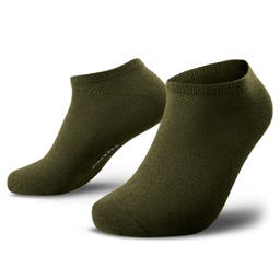Magnus | Členkové ponožky v olivovej zelenej farbe