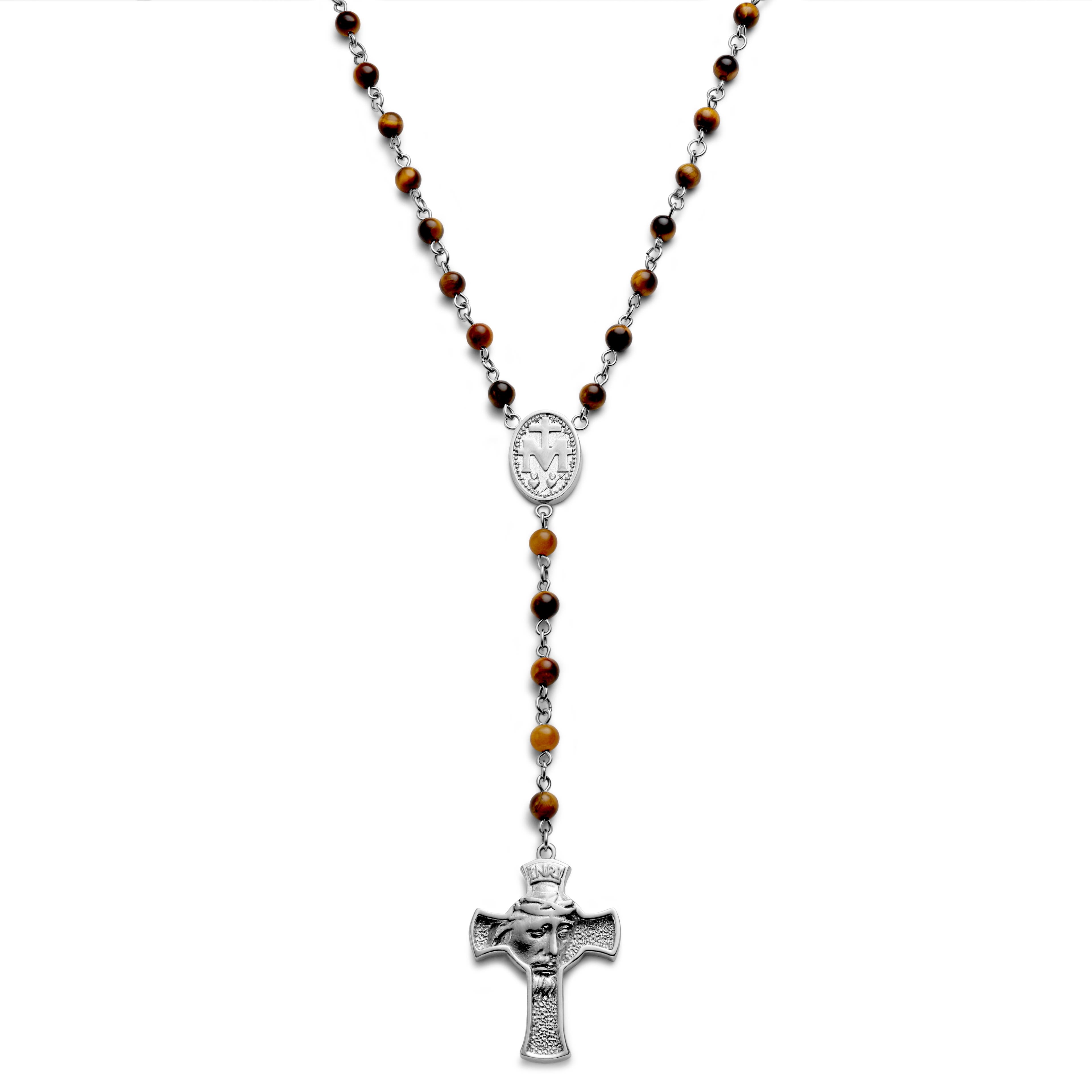 Varietas | Surgical Steel & Yellow Tiger's Eye Rosary