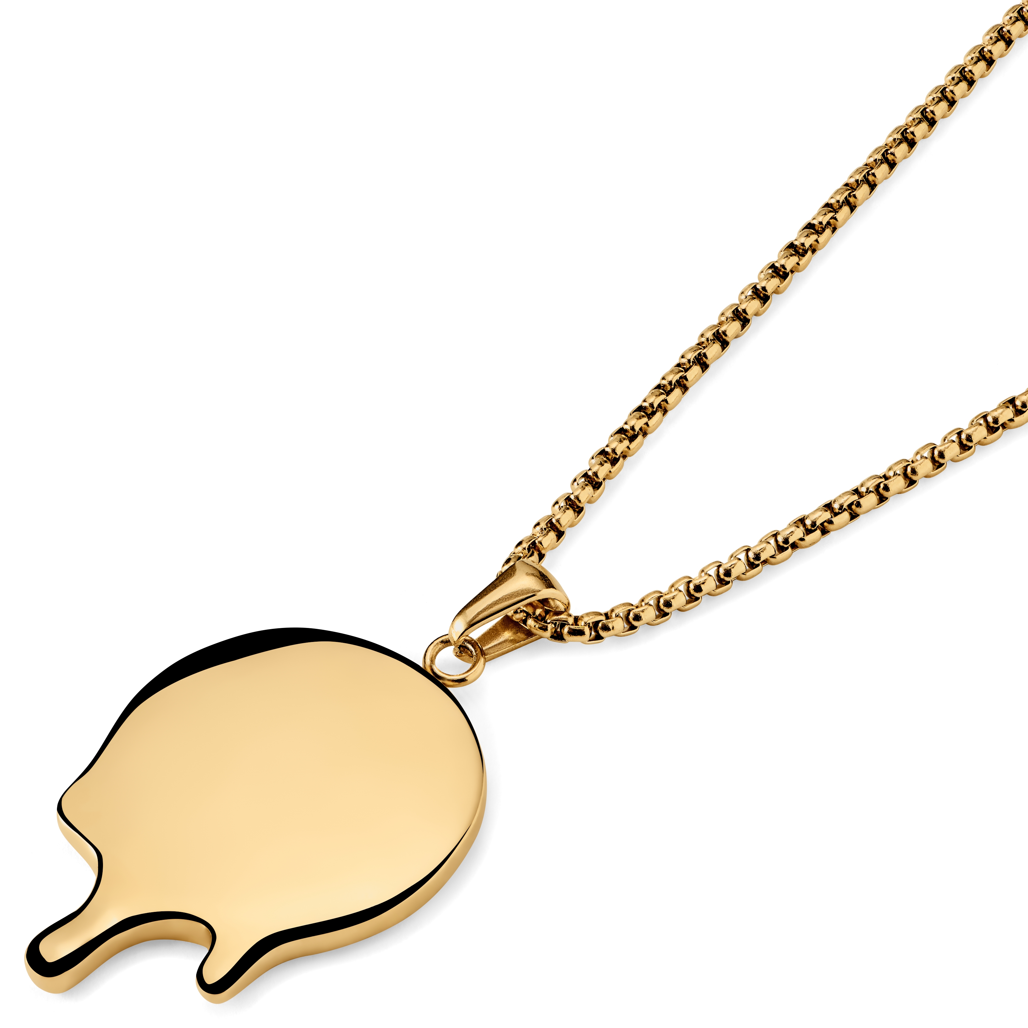 Fahrenheit | Melting Gold-tone Earth Necklace - 6