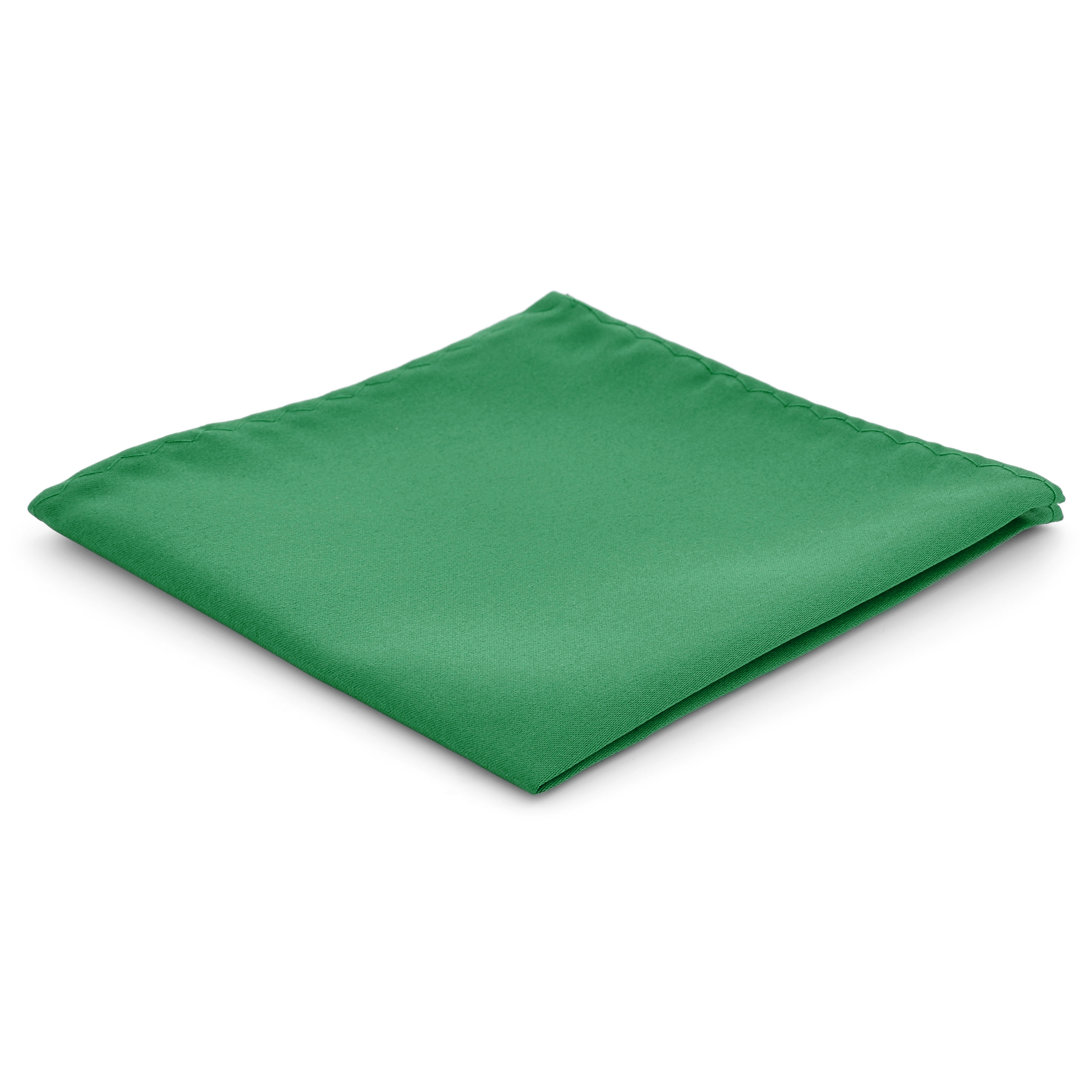 Emerald Green Simple Pocket Square - 1