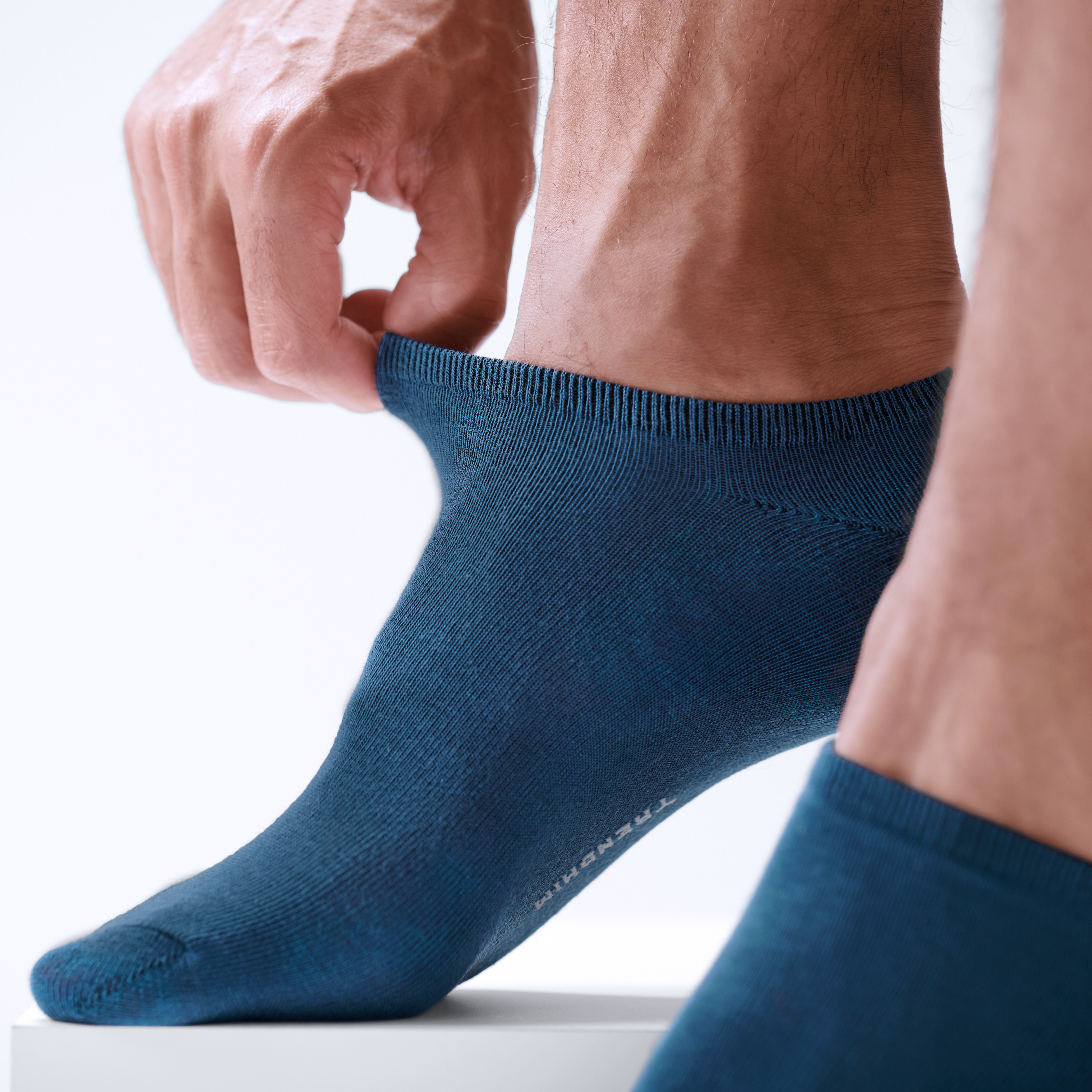FreeFeel | Calcetines tobilleros de bambú celestes - 8