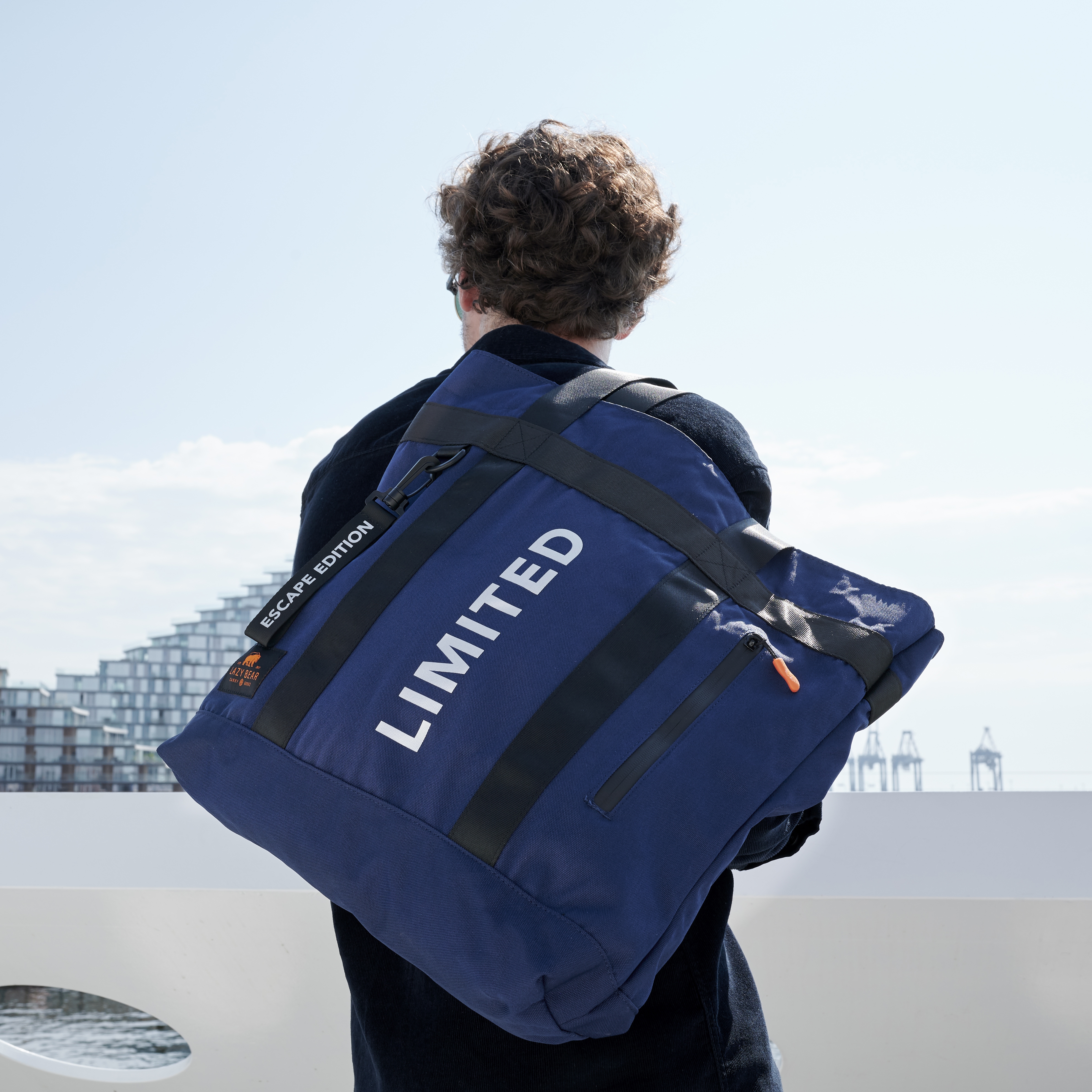 Lamair kék összecsukható tote táska - limitált kiadás! - 8