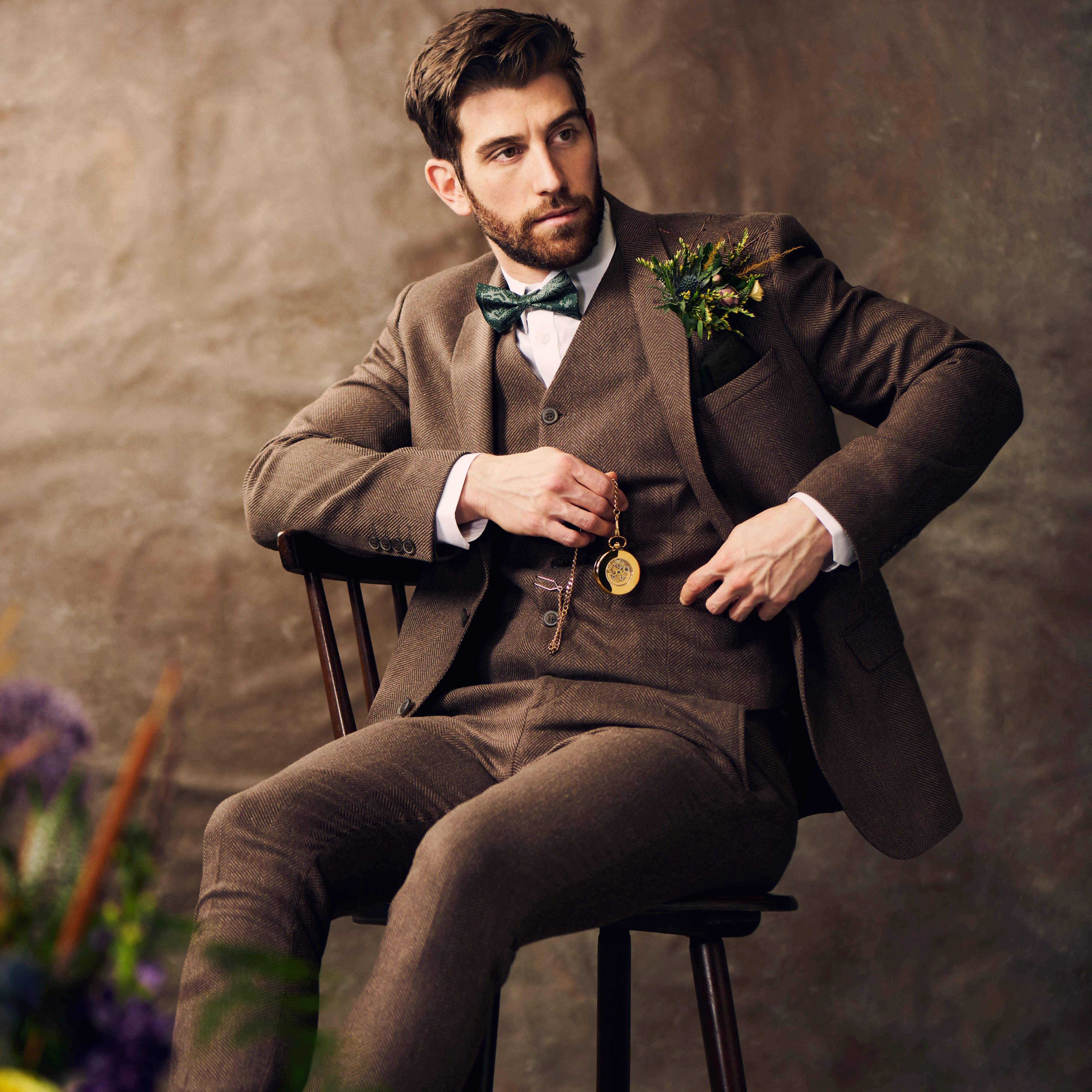 Easton | Zelta krāsas automātisks kabatas pulkstenis - 5