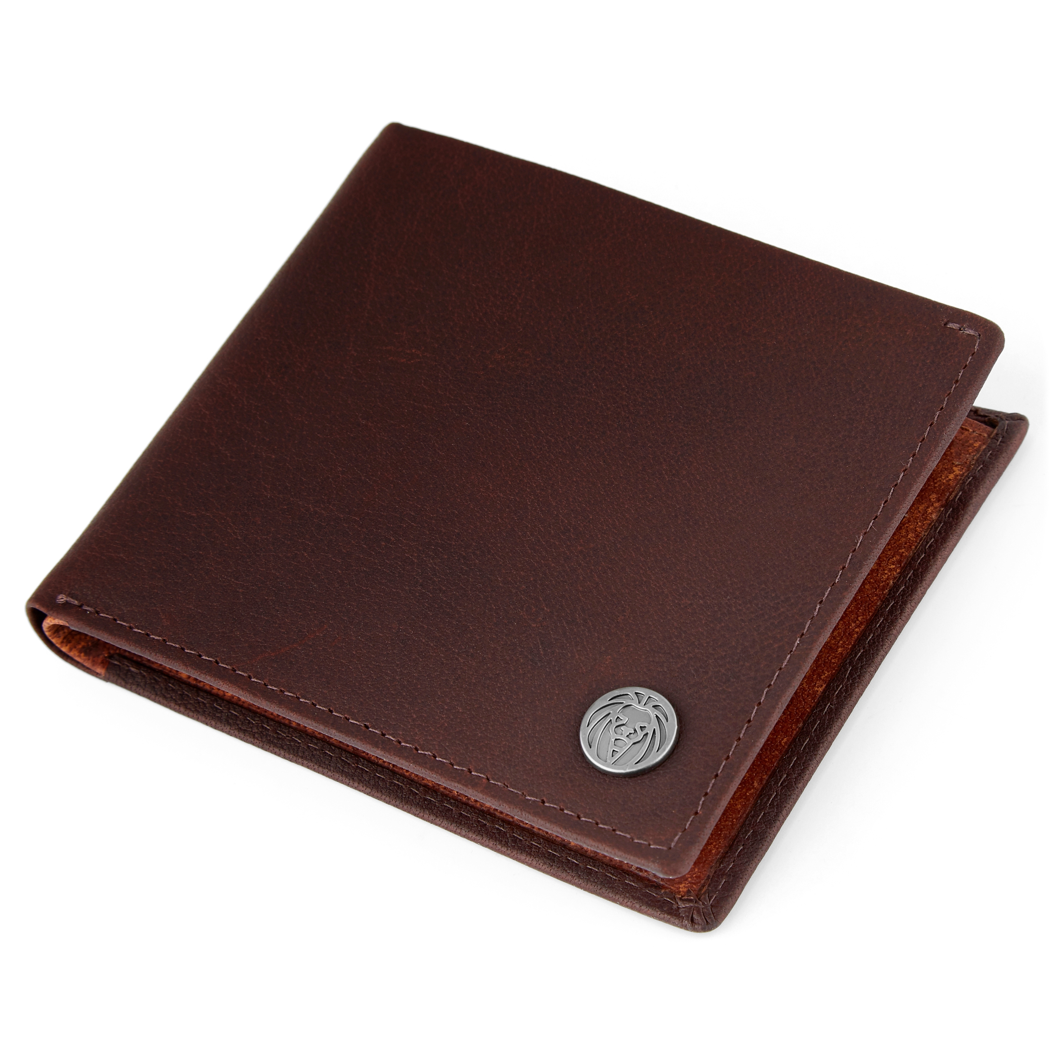 Καφέ Δερμάτινο Πορτοφόλι Oxford Classic Brown & Tan - 4