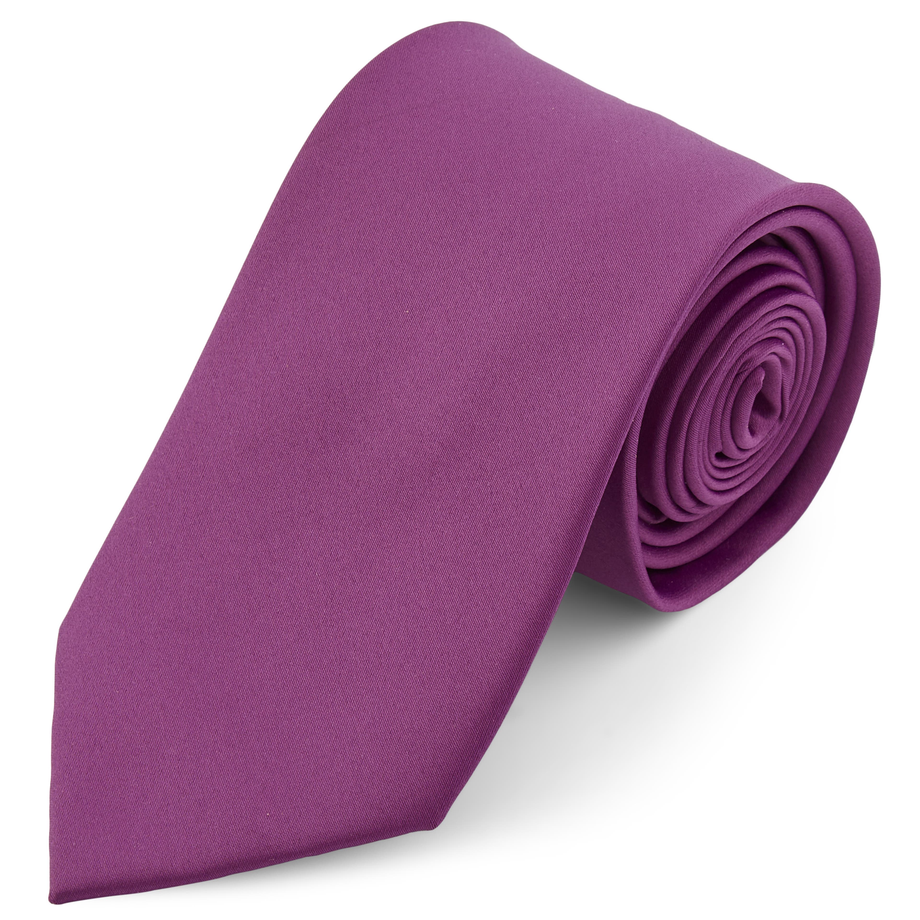 Cravatta basic 8 cm viola 