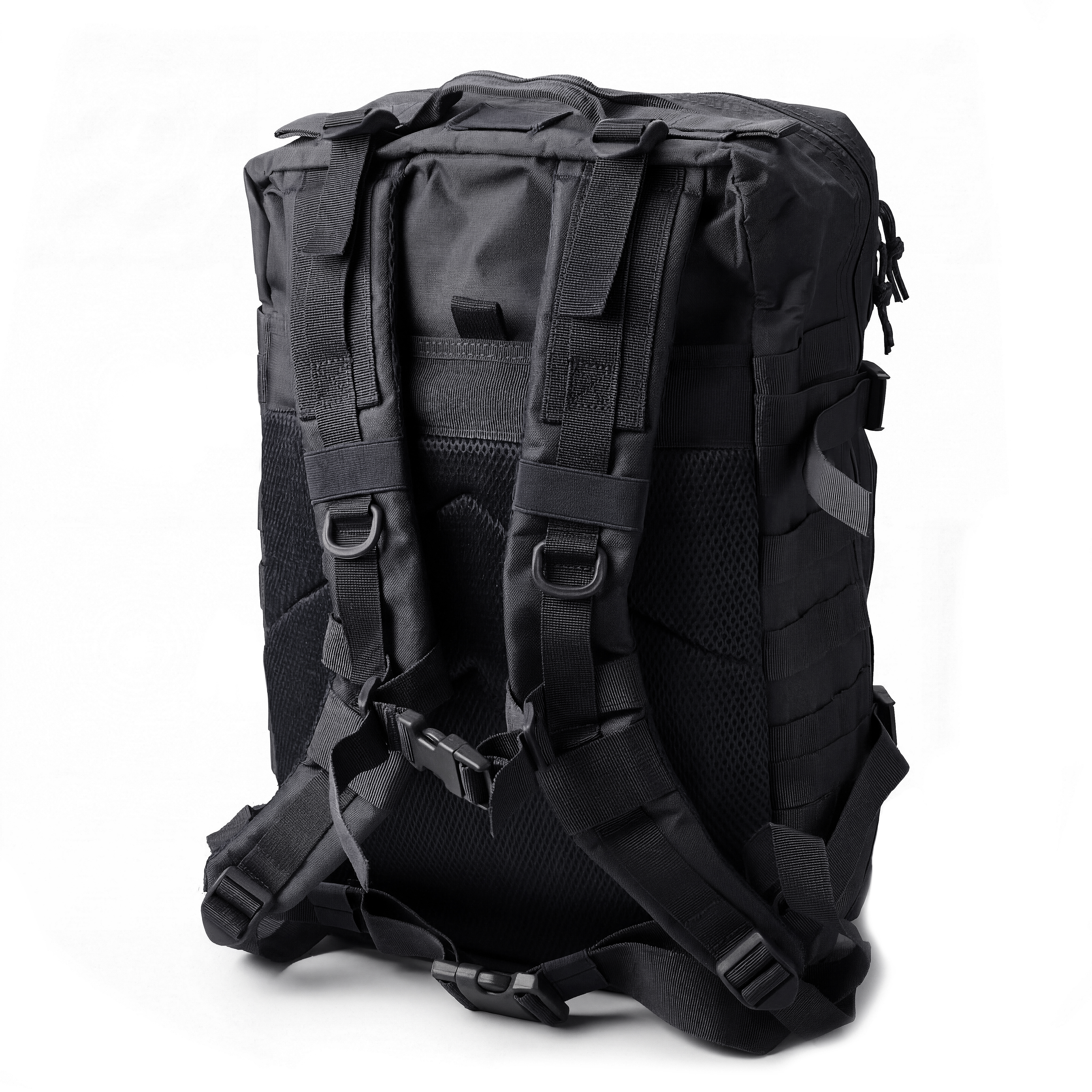Expedition | Schwarzer modularer taktischer Rucksack mit 40 L Volumen und Patch-Fläche - 3