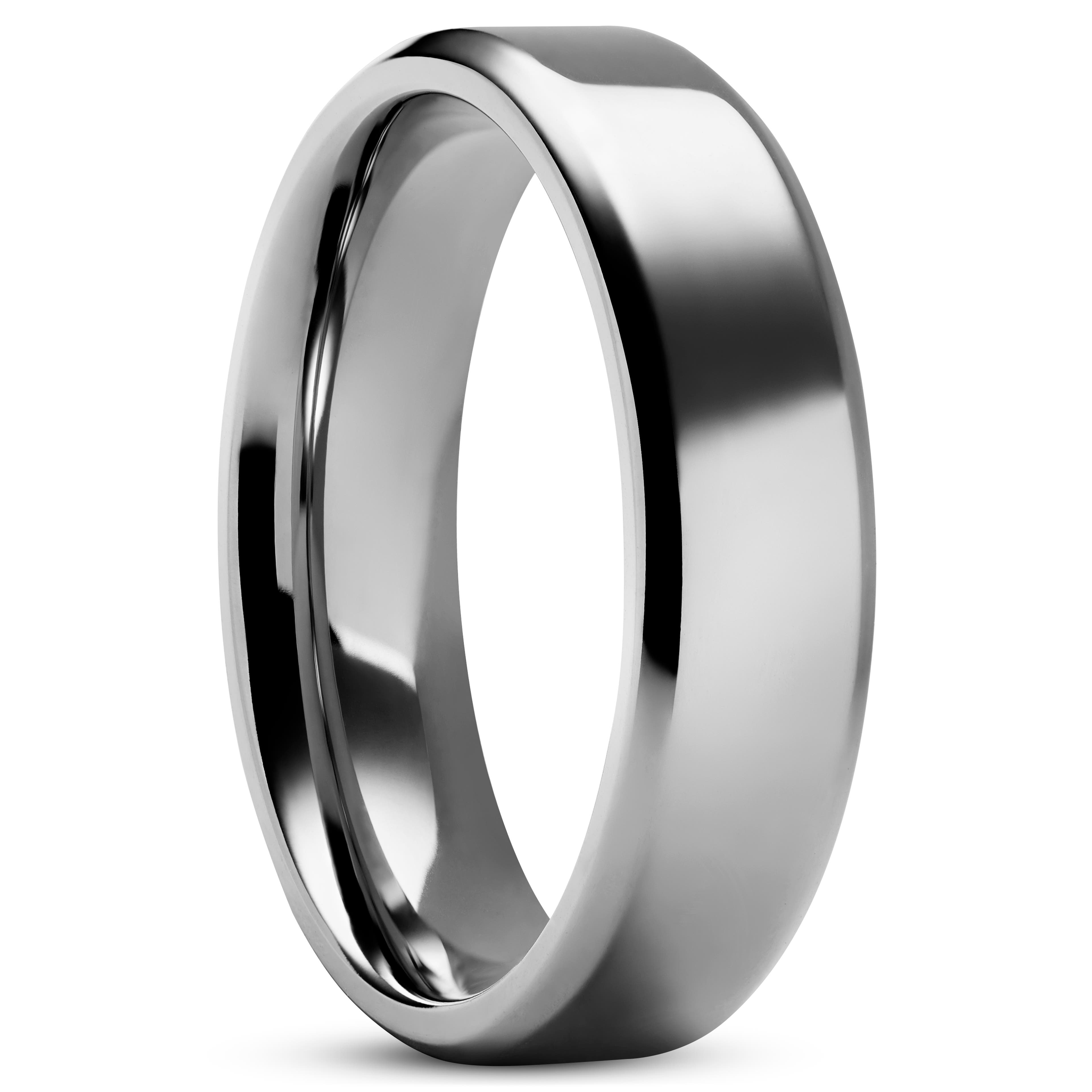 Aesop | 6 mm Silver-Tone Titanium Ring