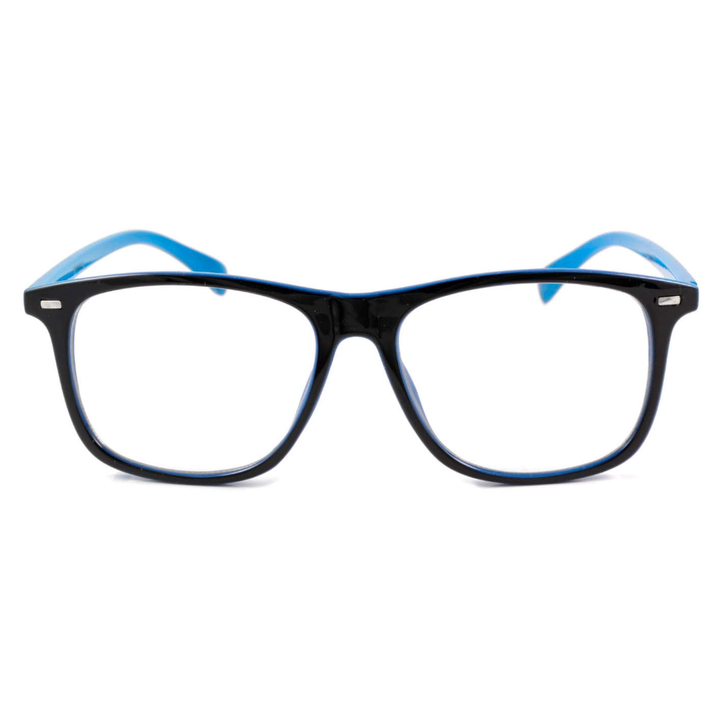 Blå/Sorte Lion Retro Briller - 1