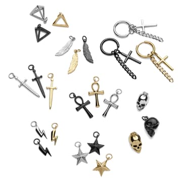 Hoop Earring 3-Pack with 27 Charms Hoop Earring 3-Pack with 27 Charms