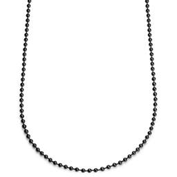 Essentials | Collar de cadena de bolas en negro metalizado de 4 mm
