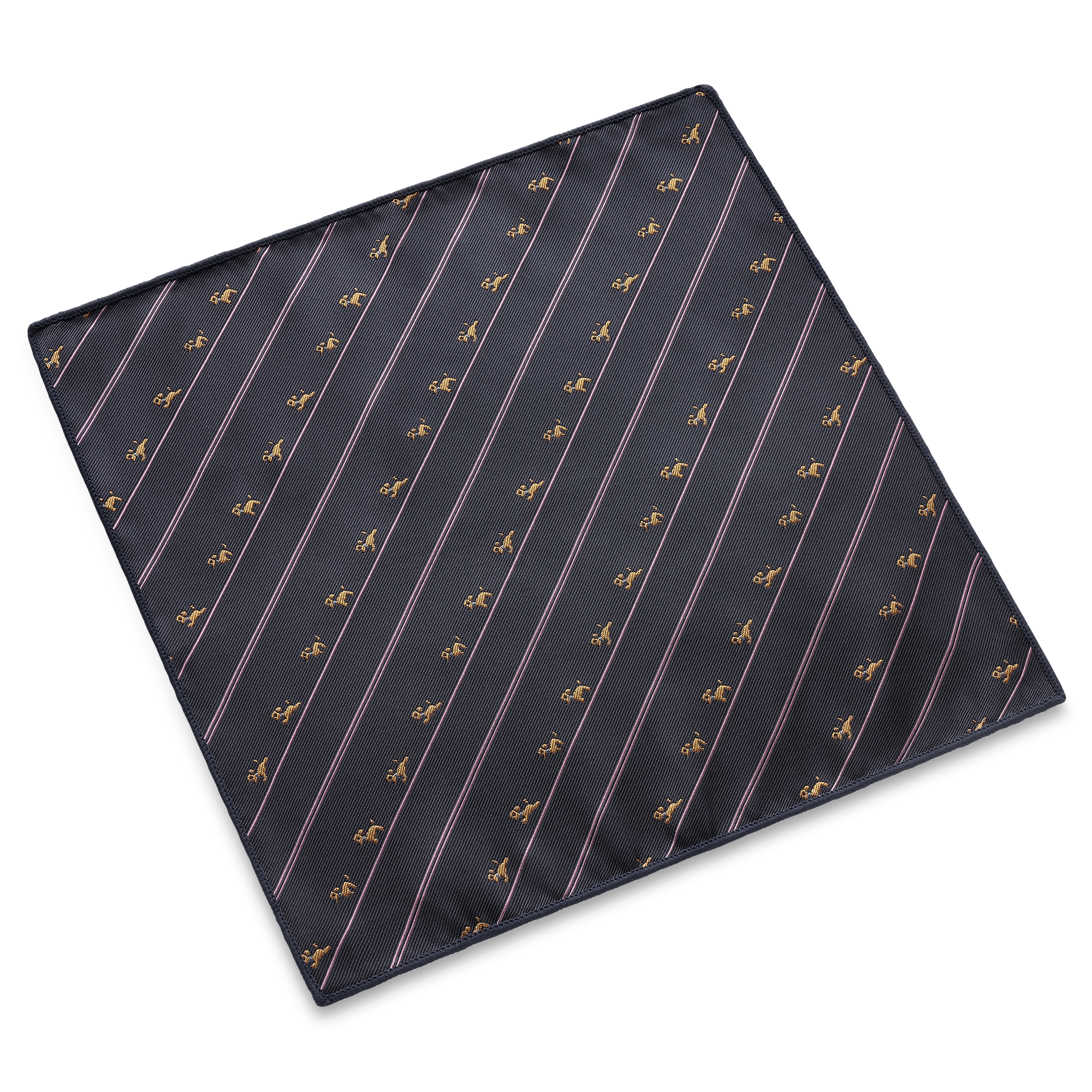 Zoikos | Marineblå Løbende Hund Lommeklud - 2