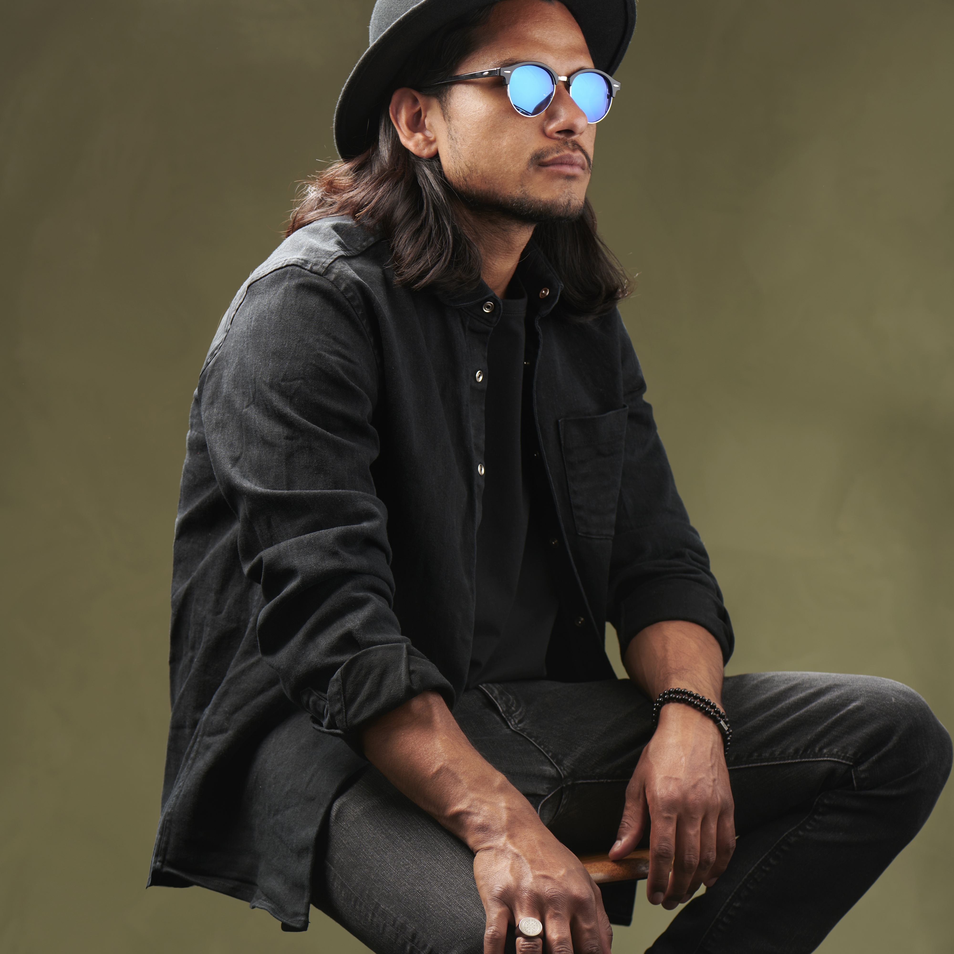 Gafas de sol polarizadas negro y azul - 5