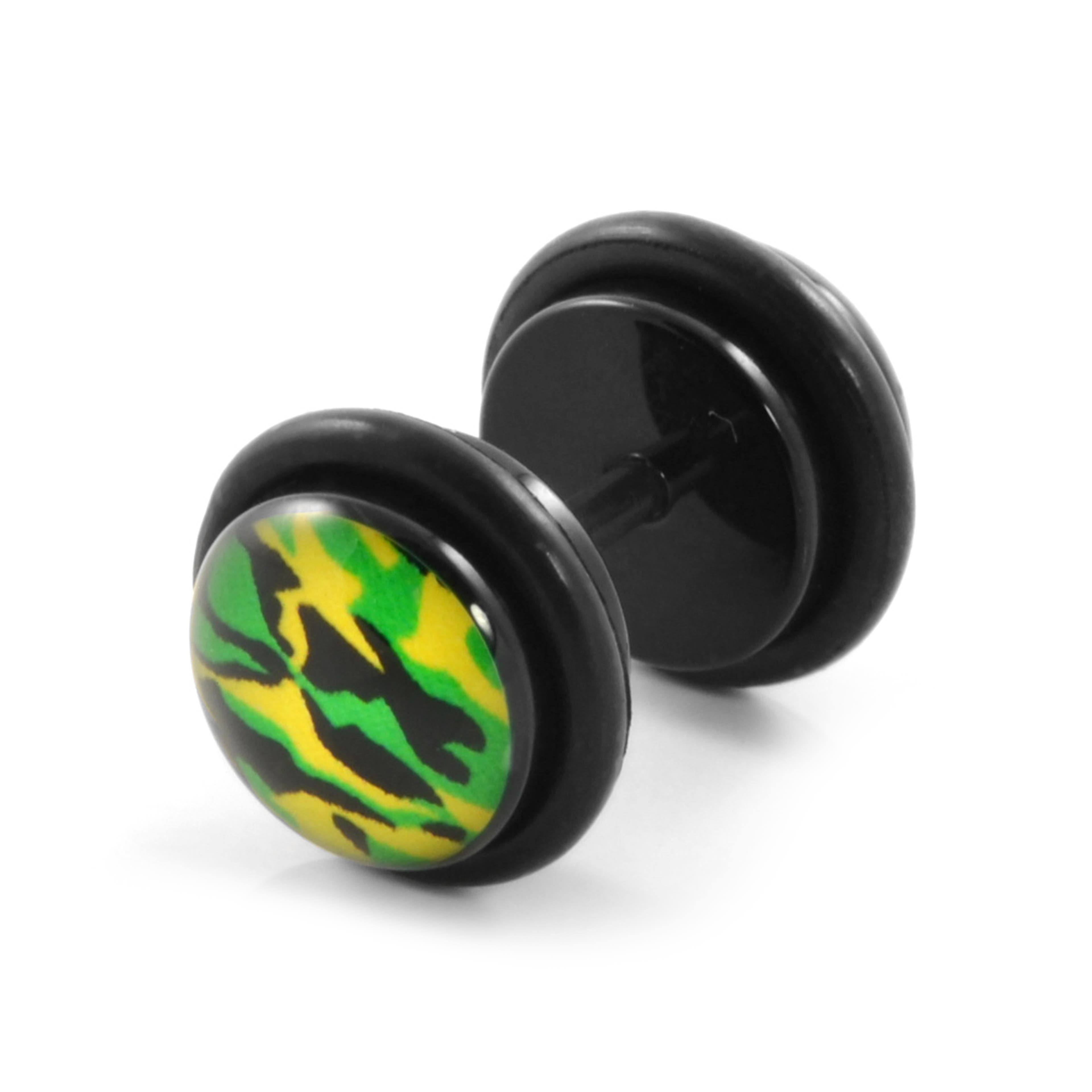 7mm Camouflage Stud Earring