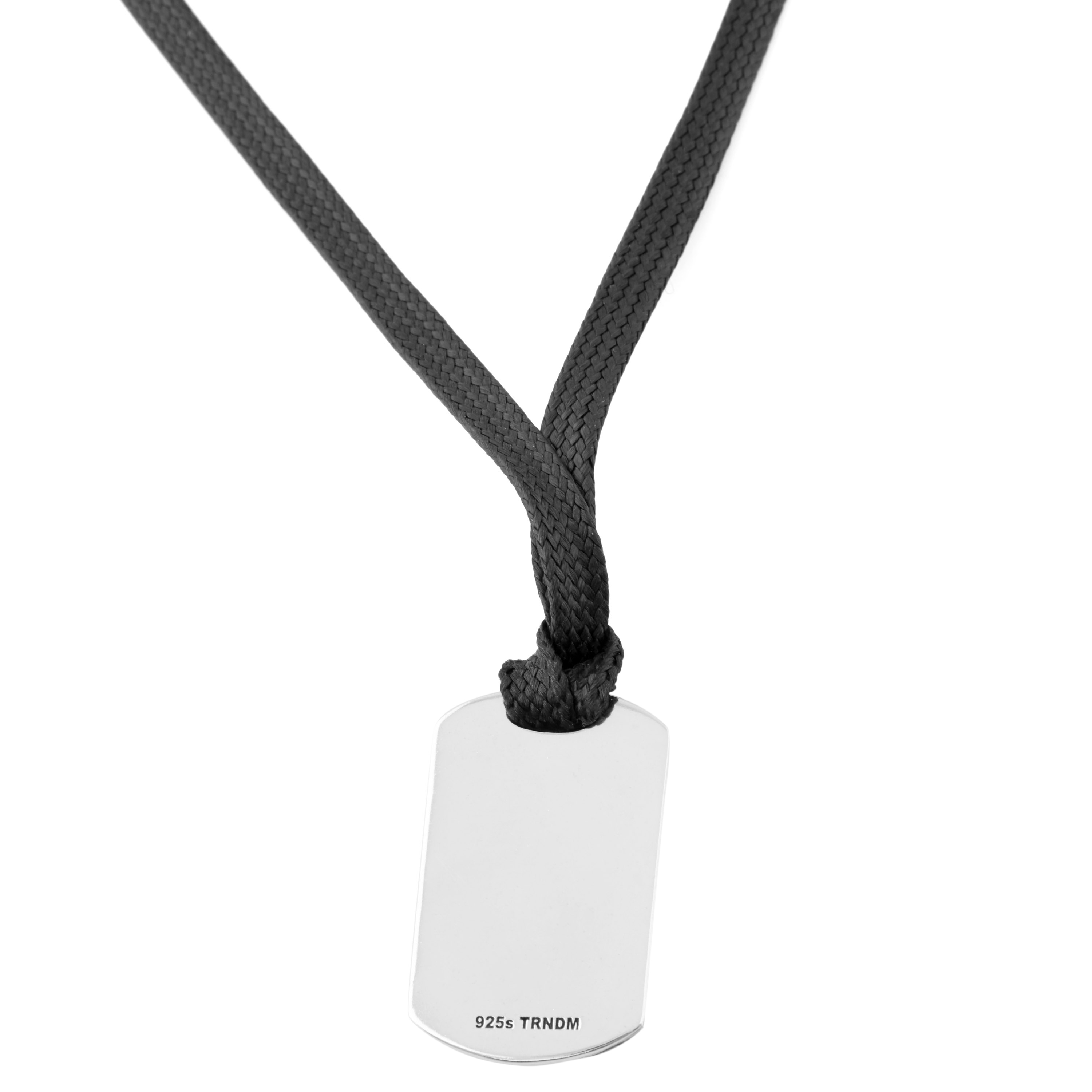 Verižica z vojaško identifikacijsko ploščico iz srebra 925s - 1