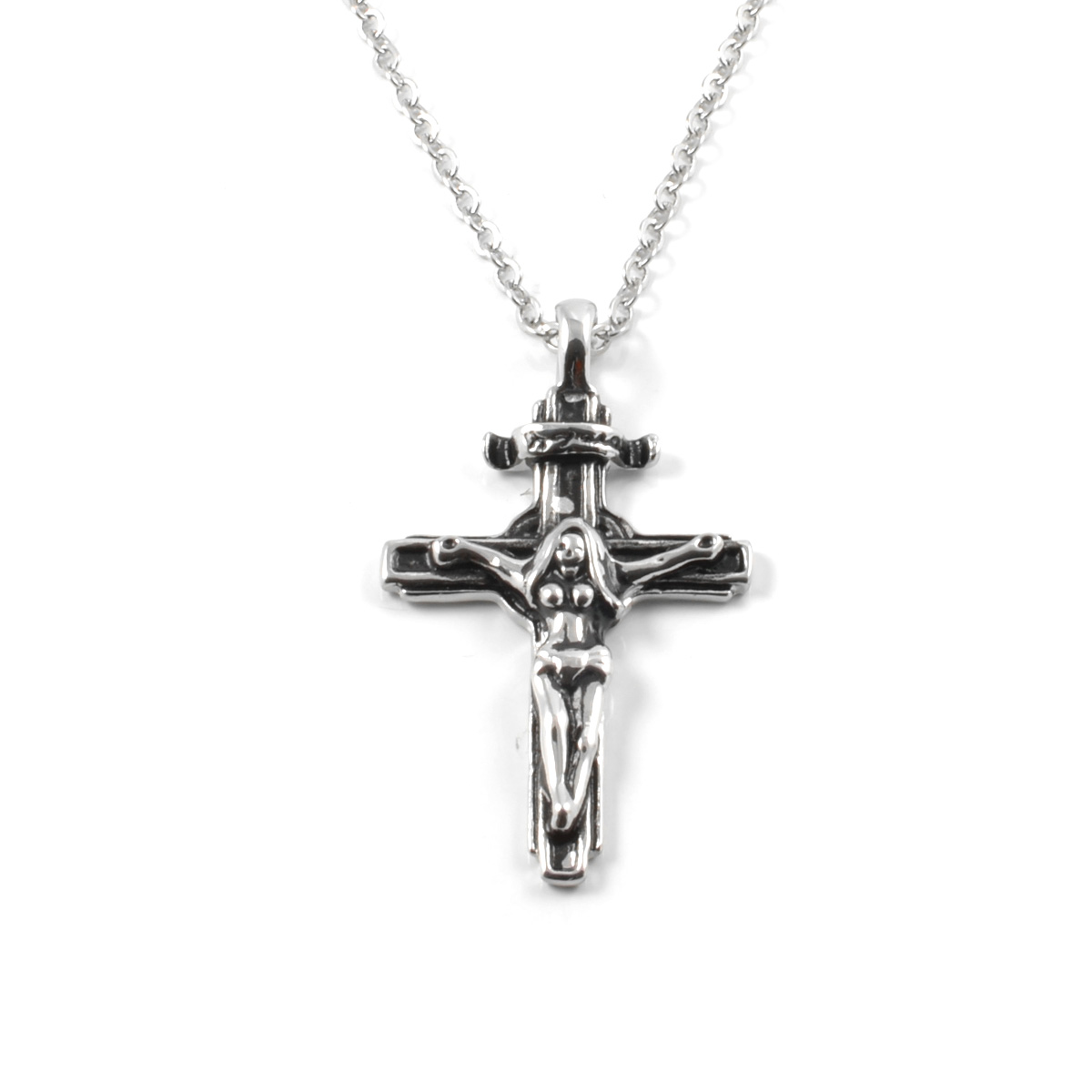 Kvinna Kors Stålhalsband - 1