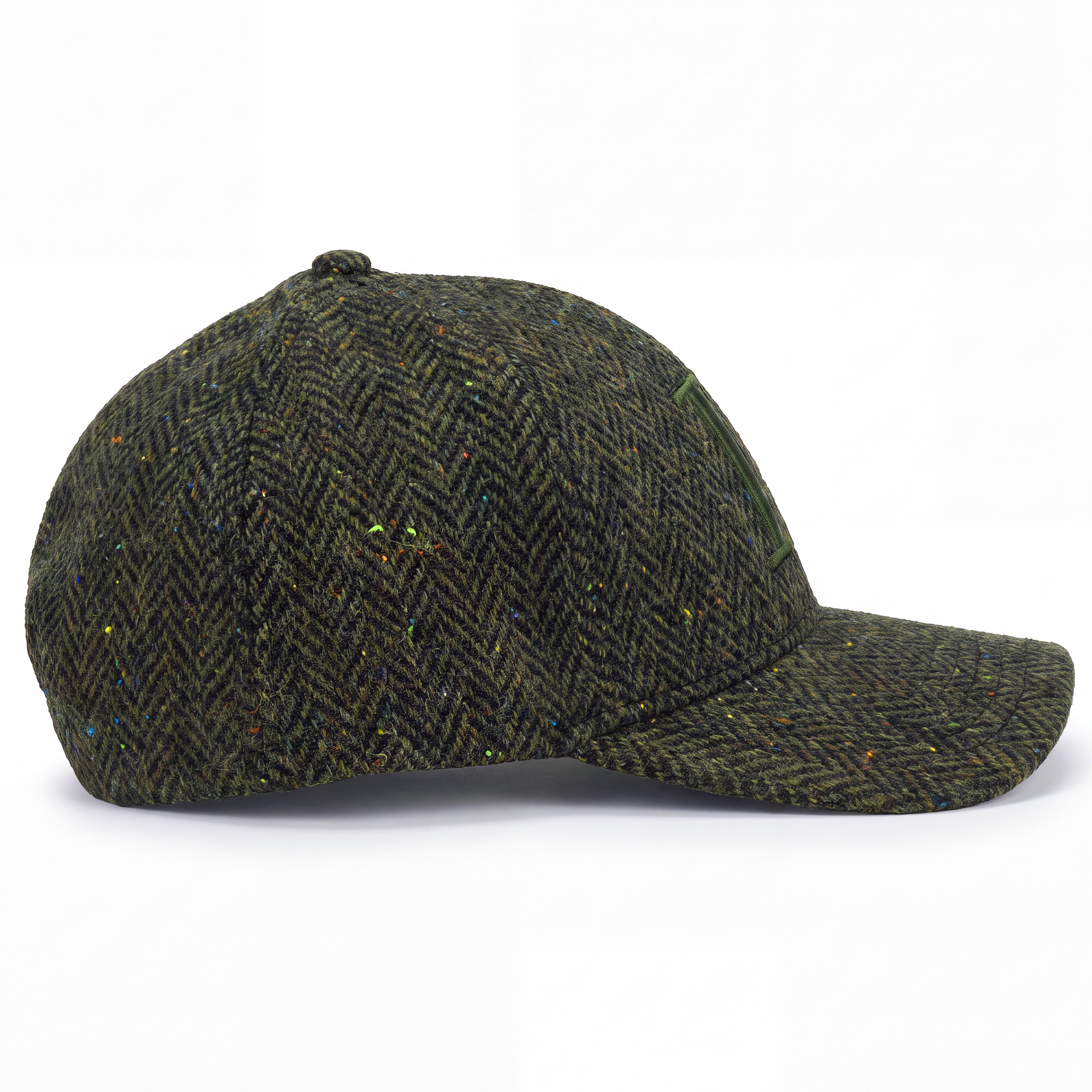 Les Deux | Rifle Green Core Herringbone Baseball Cap - 2