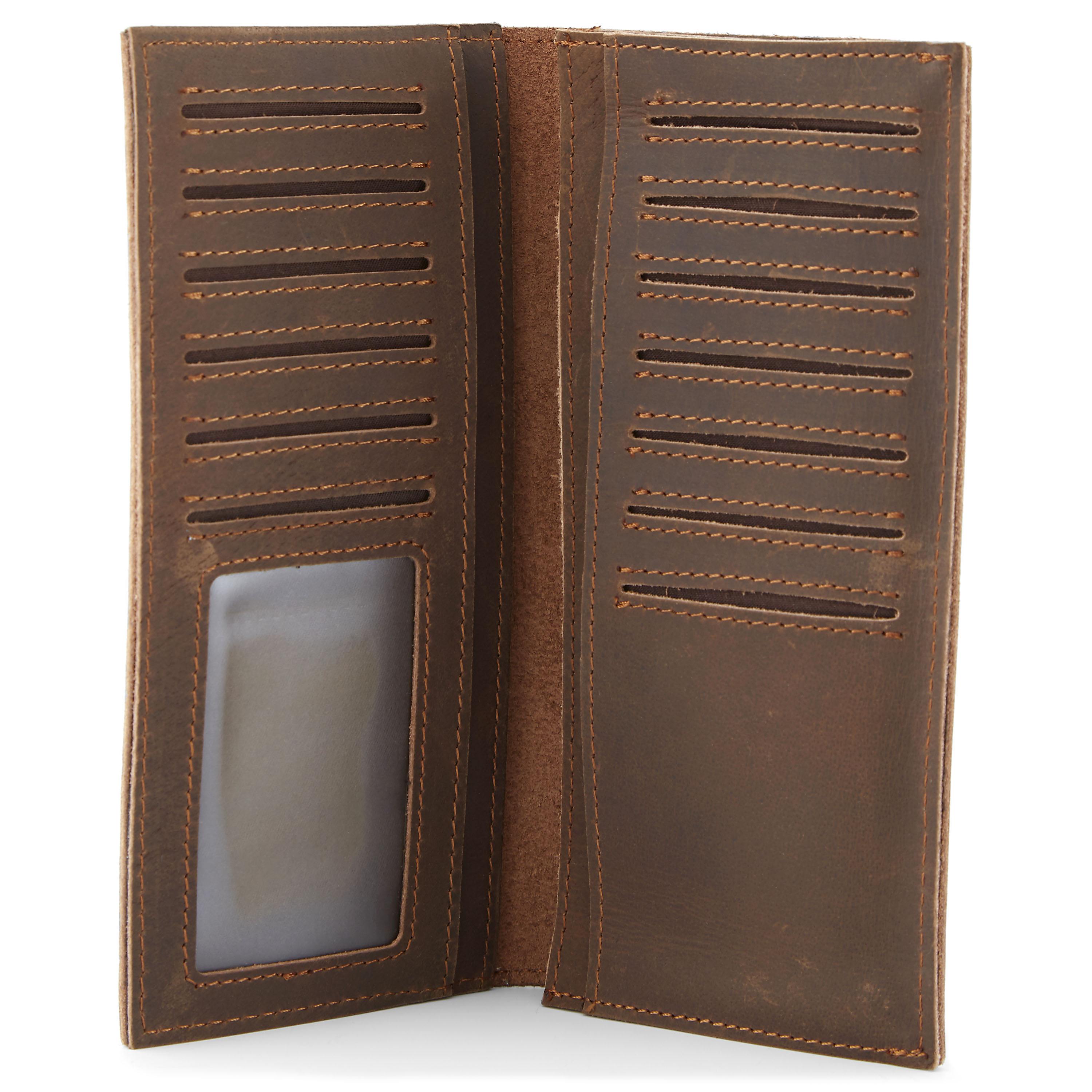 Stor Læderpung med Kraniemotiv - 2