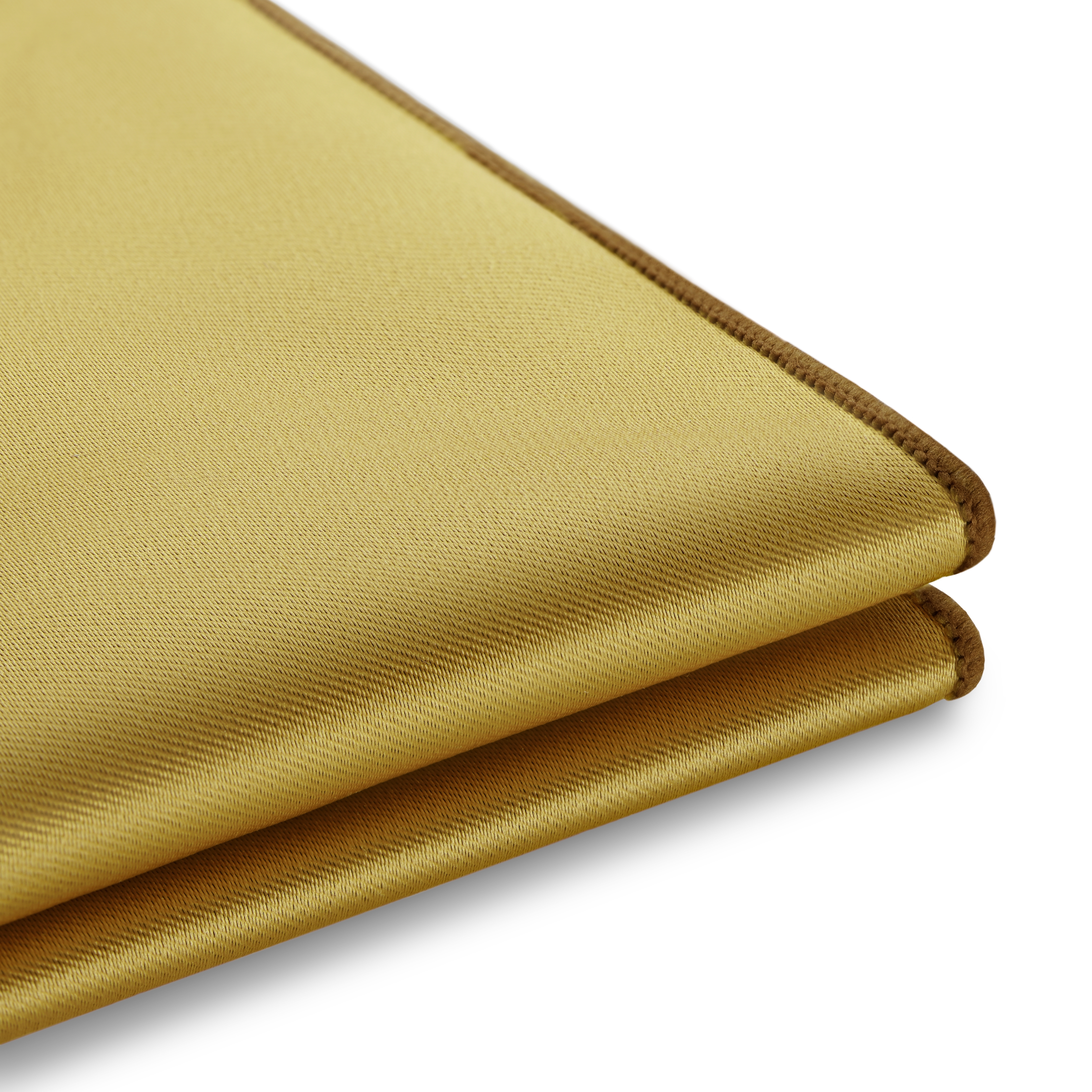 Fazzoletto da taschino satinato giallo senape - 2