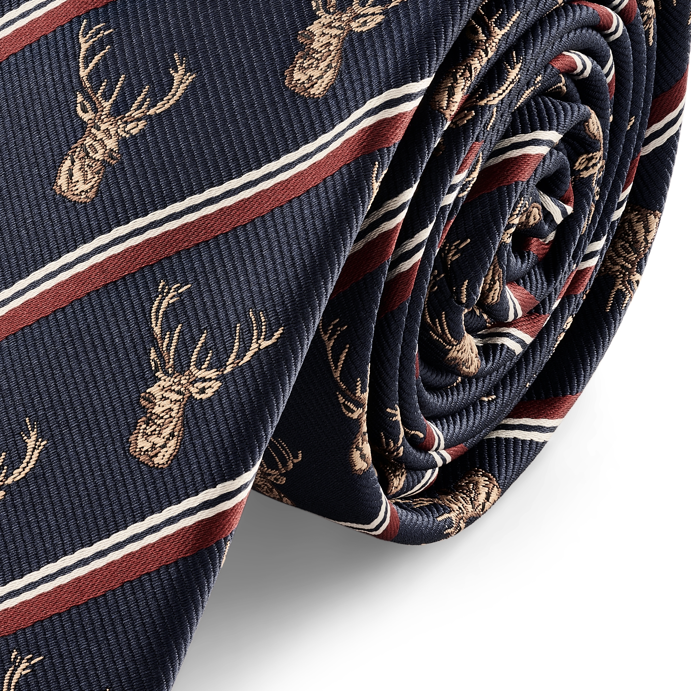 Zoikos | 8 cm Marineblåt Rensdyr Slips - 2