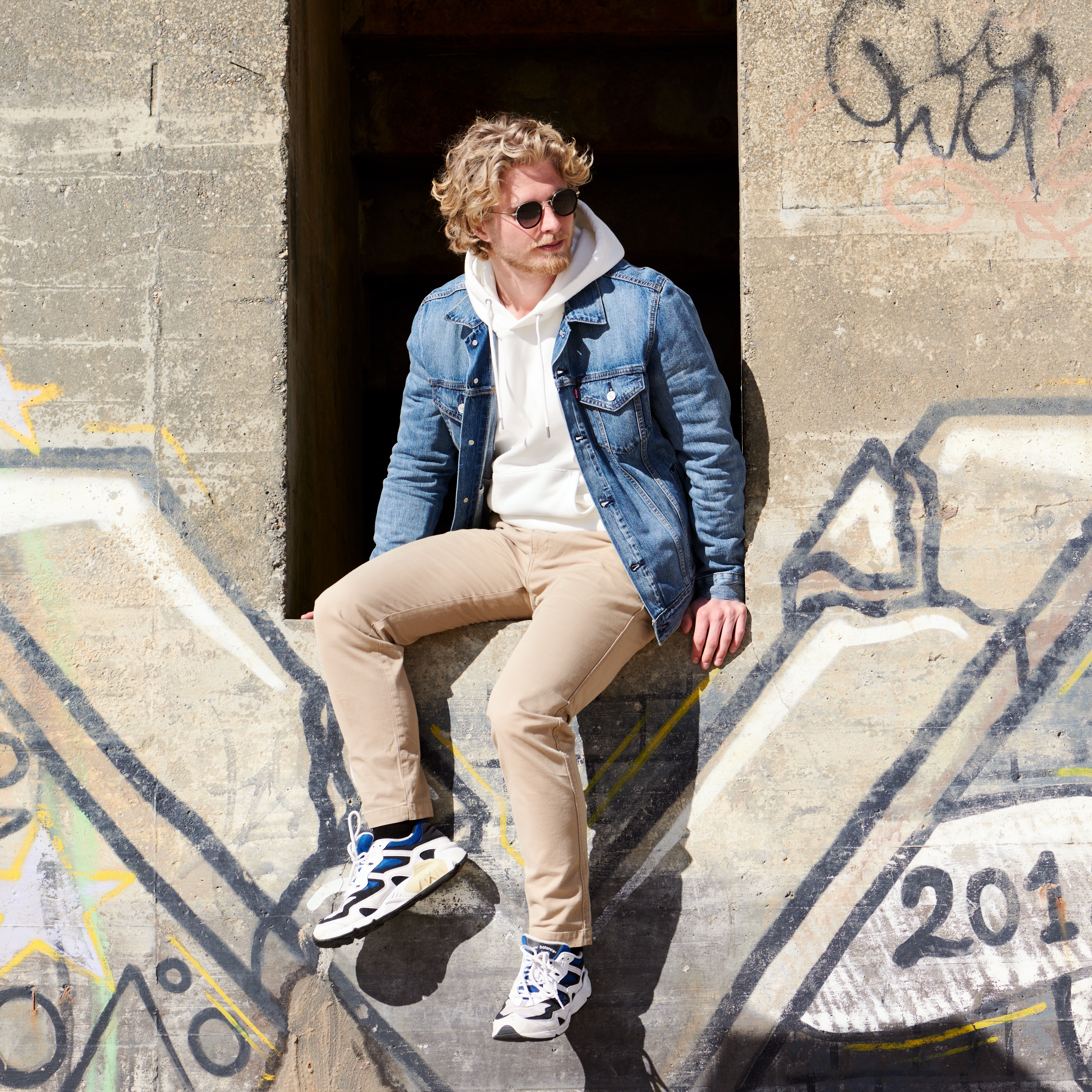 Wylie Thea Zilverkleurige Gepolariseerde Zonnebril met Glazen in Verlopend Groen - 3