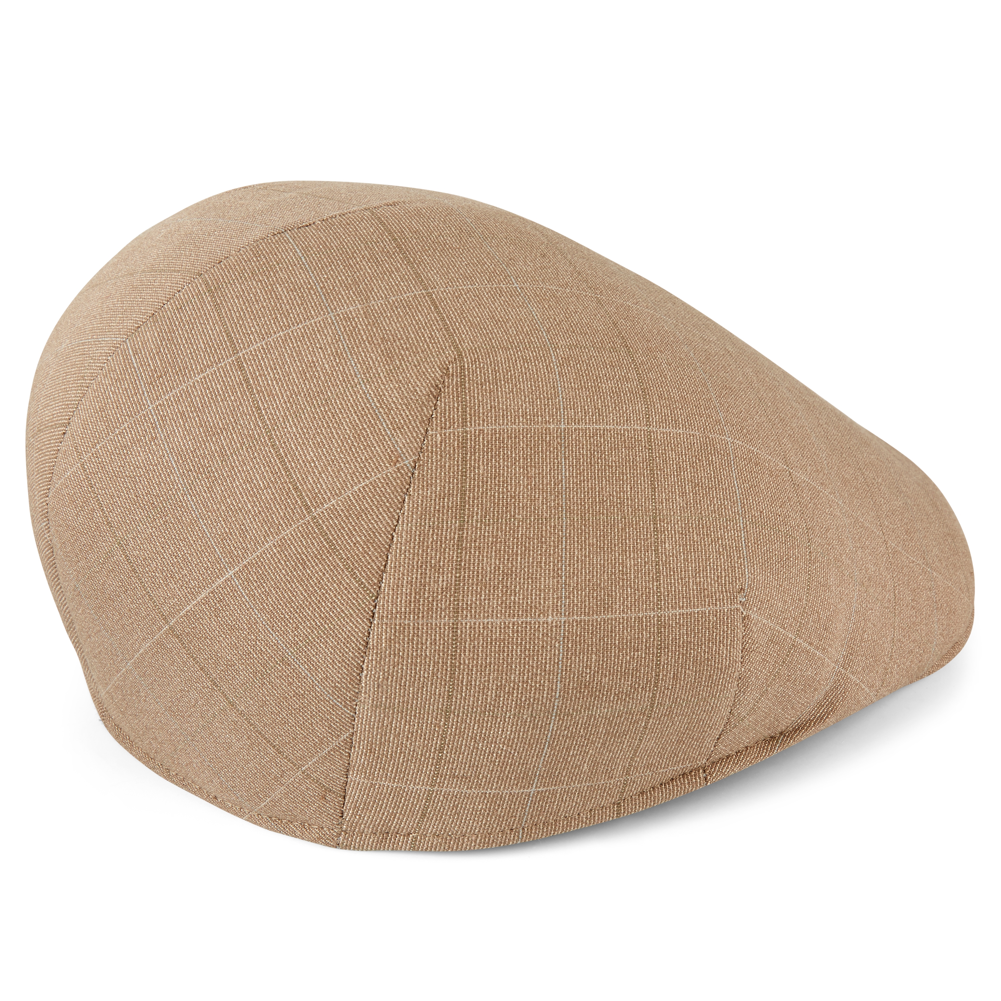 Tirol | Tan Checkered Flat Cap - 3