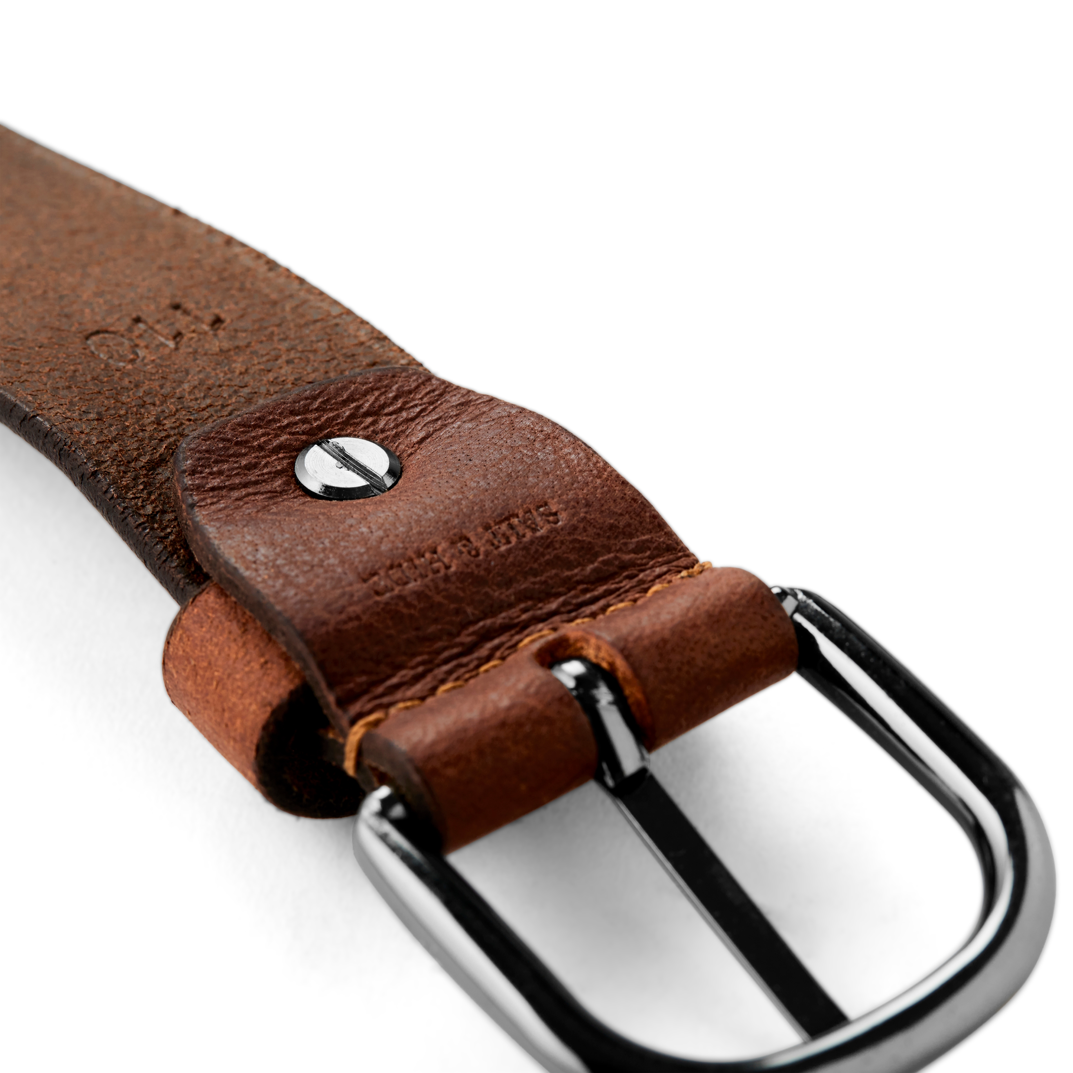 Santiago rjav usnjen pas - 4