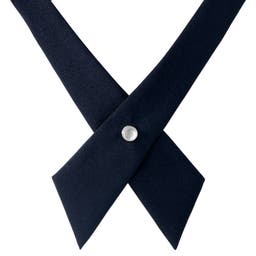 Marineblaue Crossover Krawatte