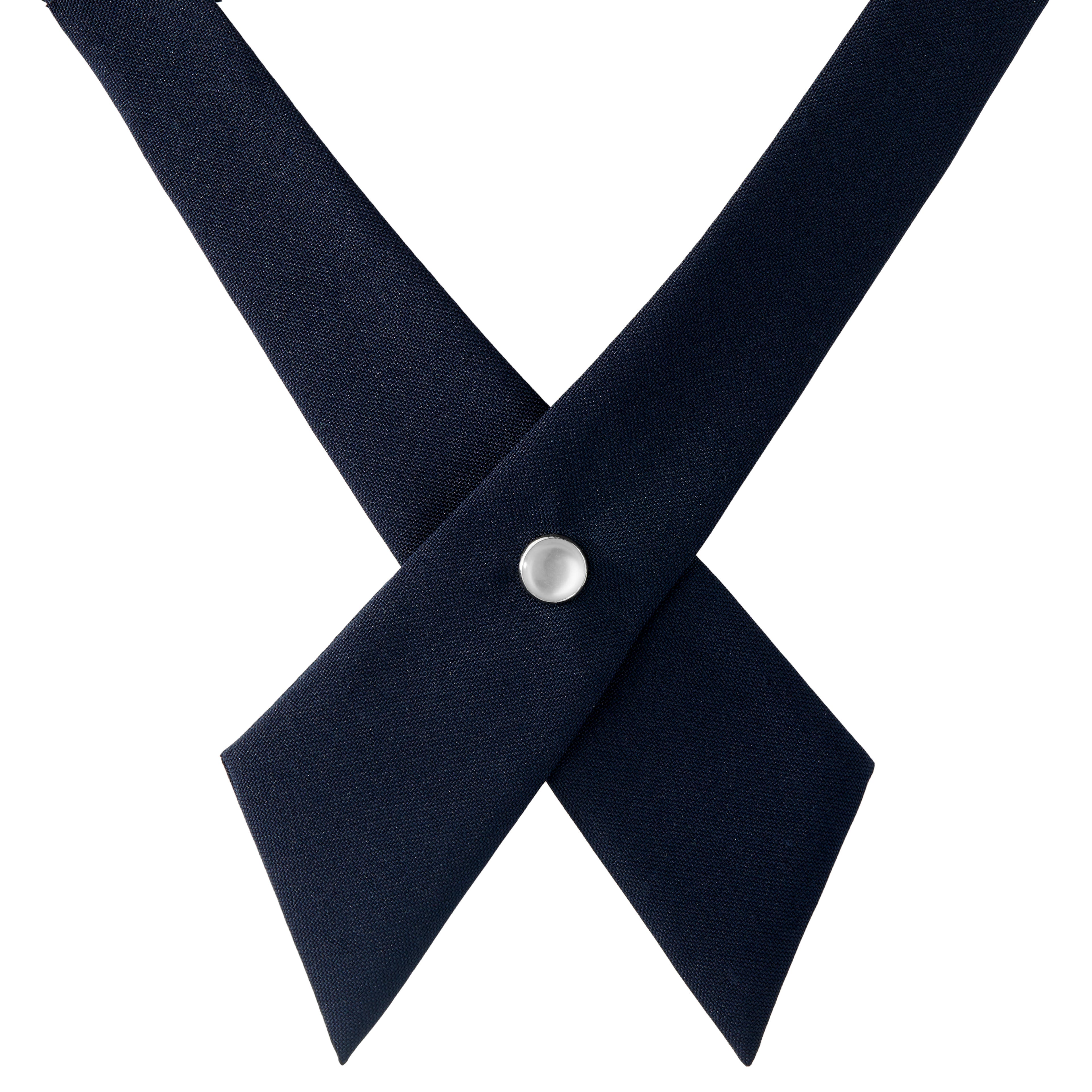 Cravate croisée bleu marine