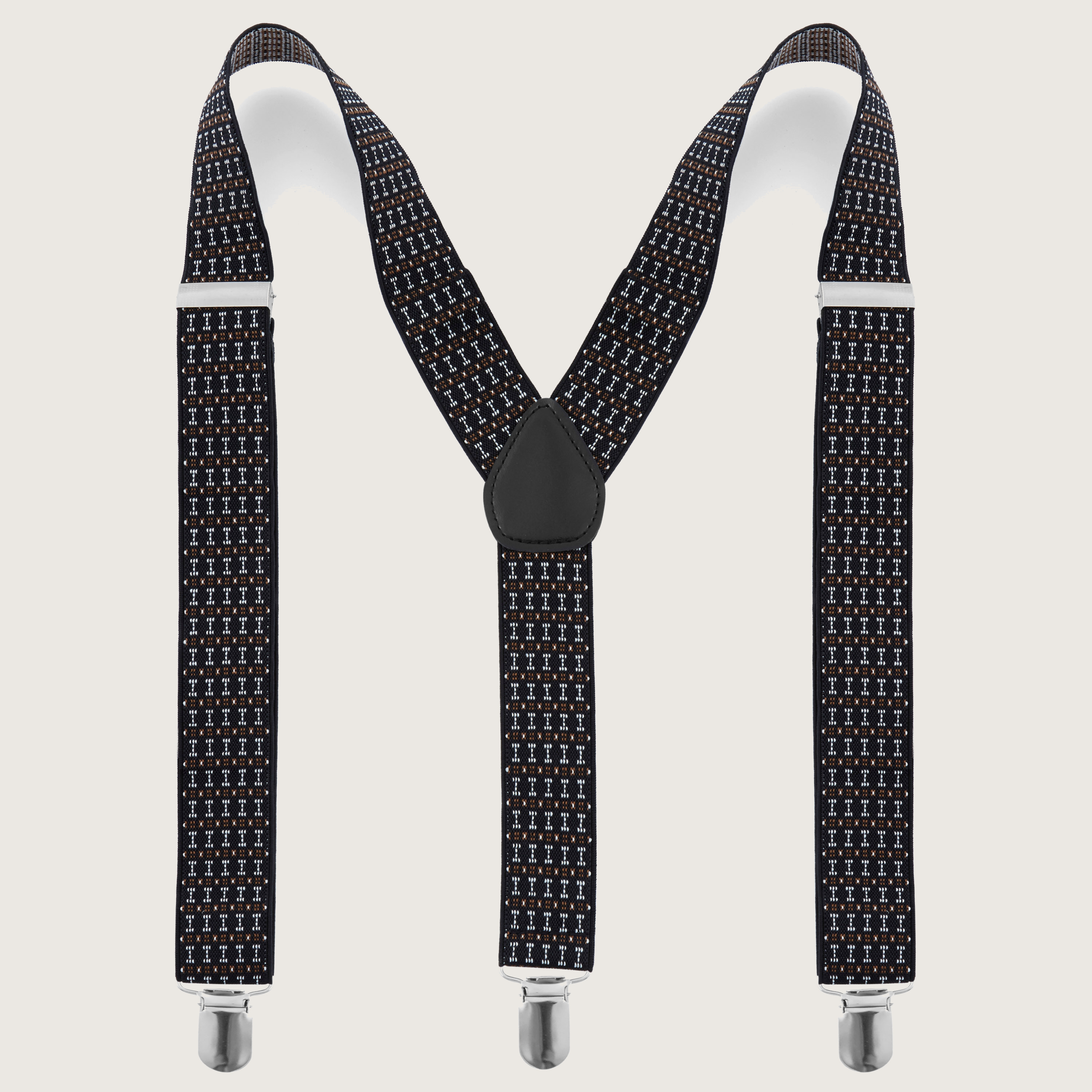 Binary Stitched Pattern Suspenders | In stock! | Tailor Toki