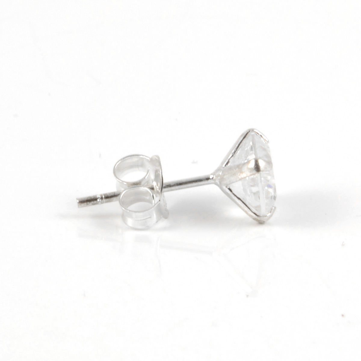 Ronde 6 mm Zirkoon Oorbel - 2