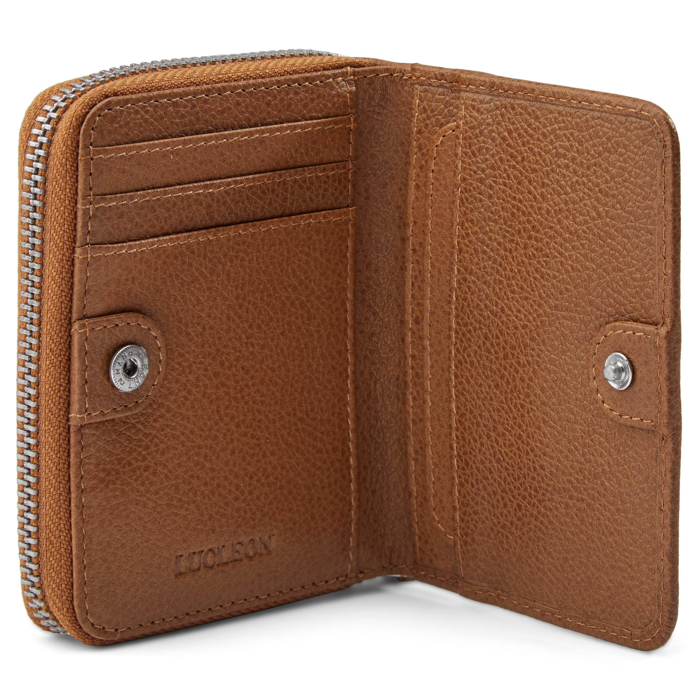 Laris svijetlosmeđi kožni novčanik s RFID zaštitom - 4