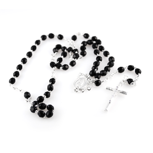 Black Edged Rosary - Halskæde - 1
