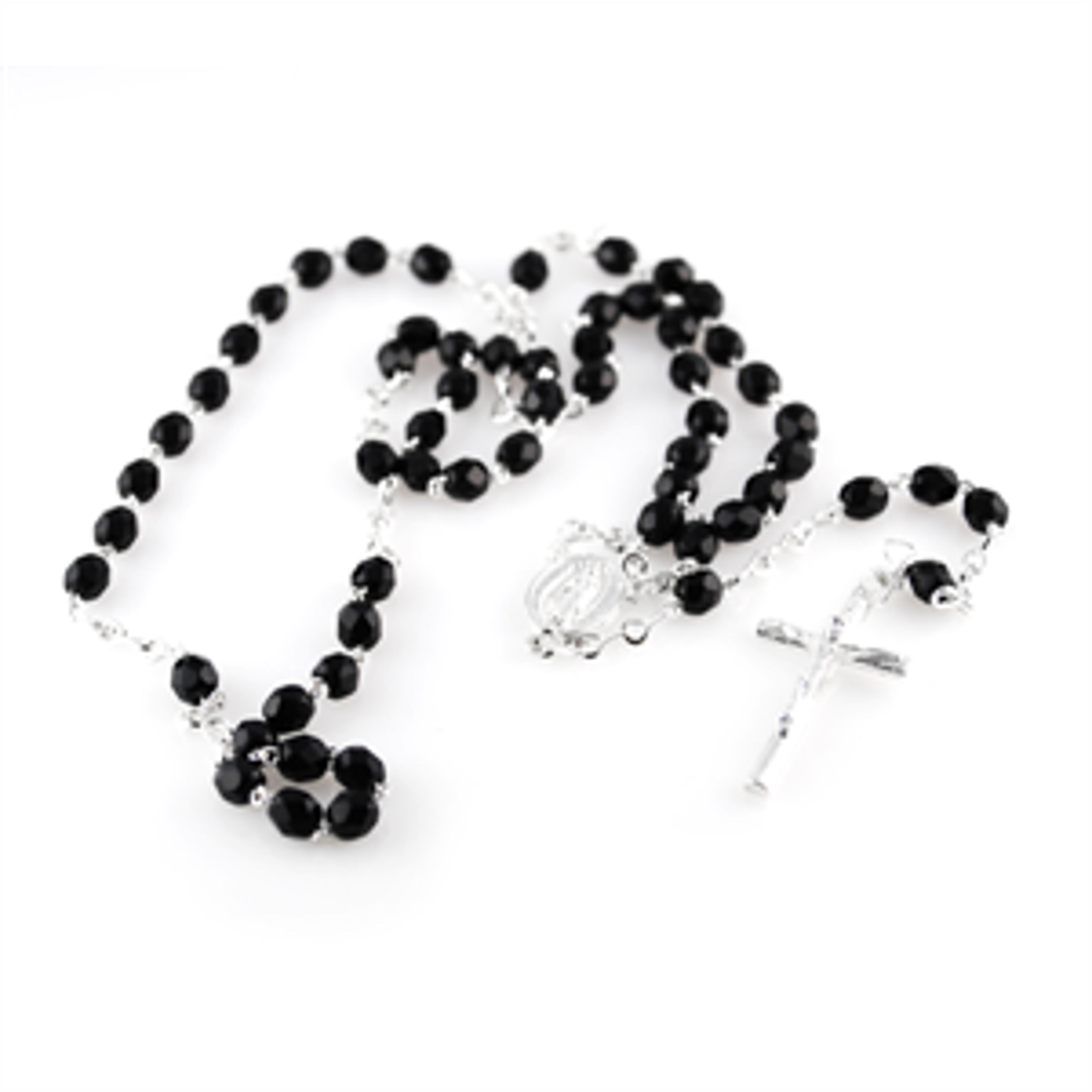 Black Edged Rosary - Halskæde - 1