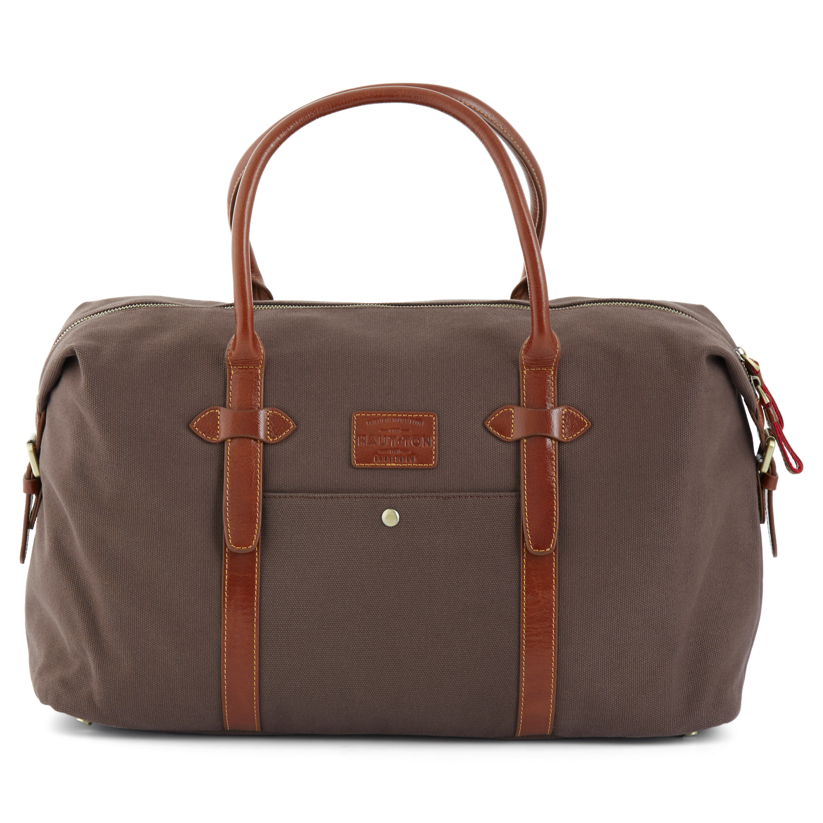 Braune Canvas Reisetasche - 2